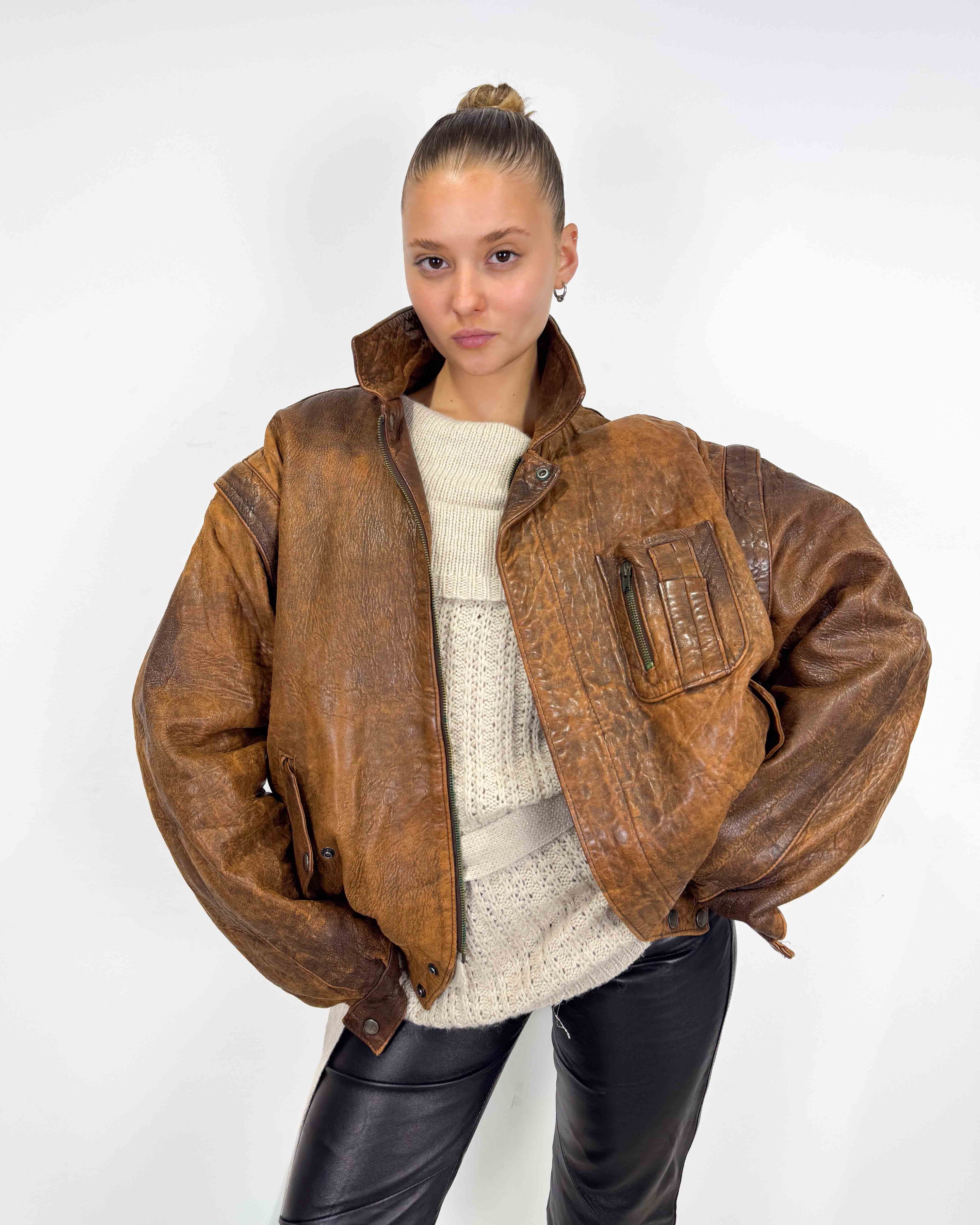 The zuzani leather jacket