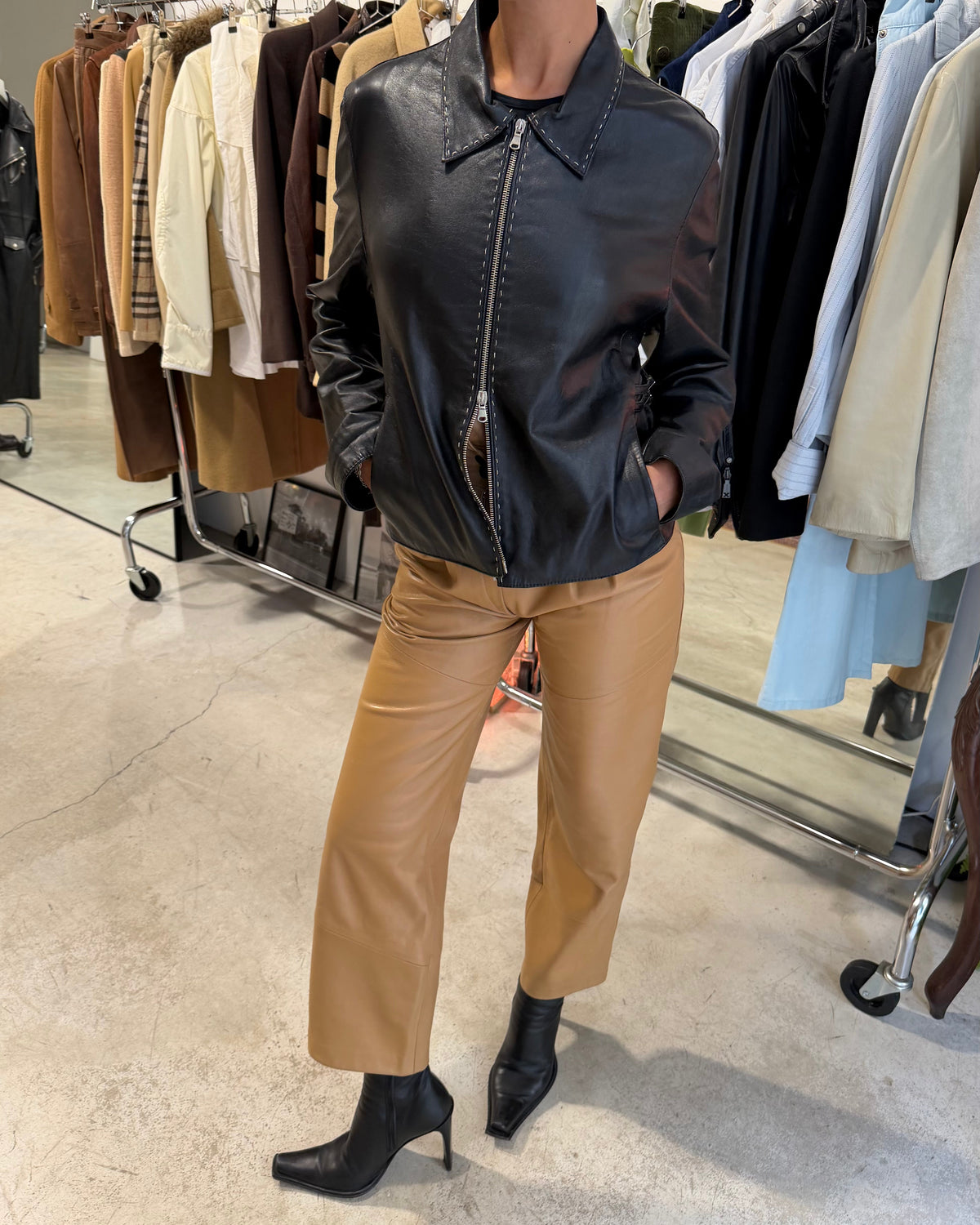 The anna leather jacket