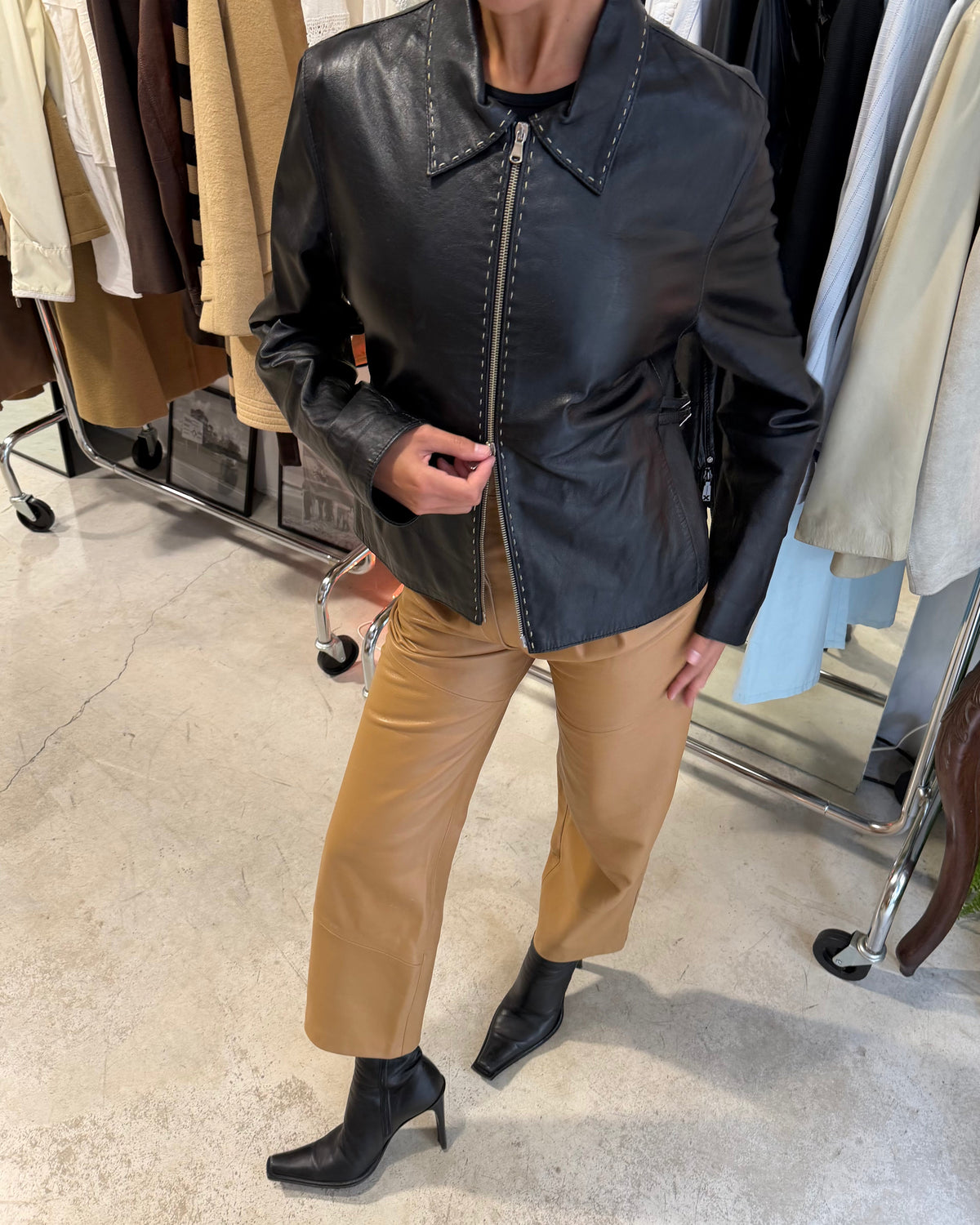 The anna leather jacket