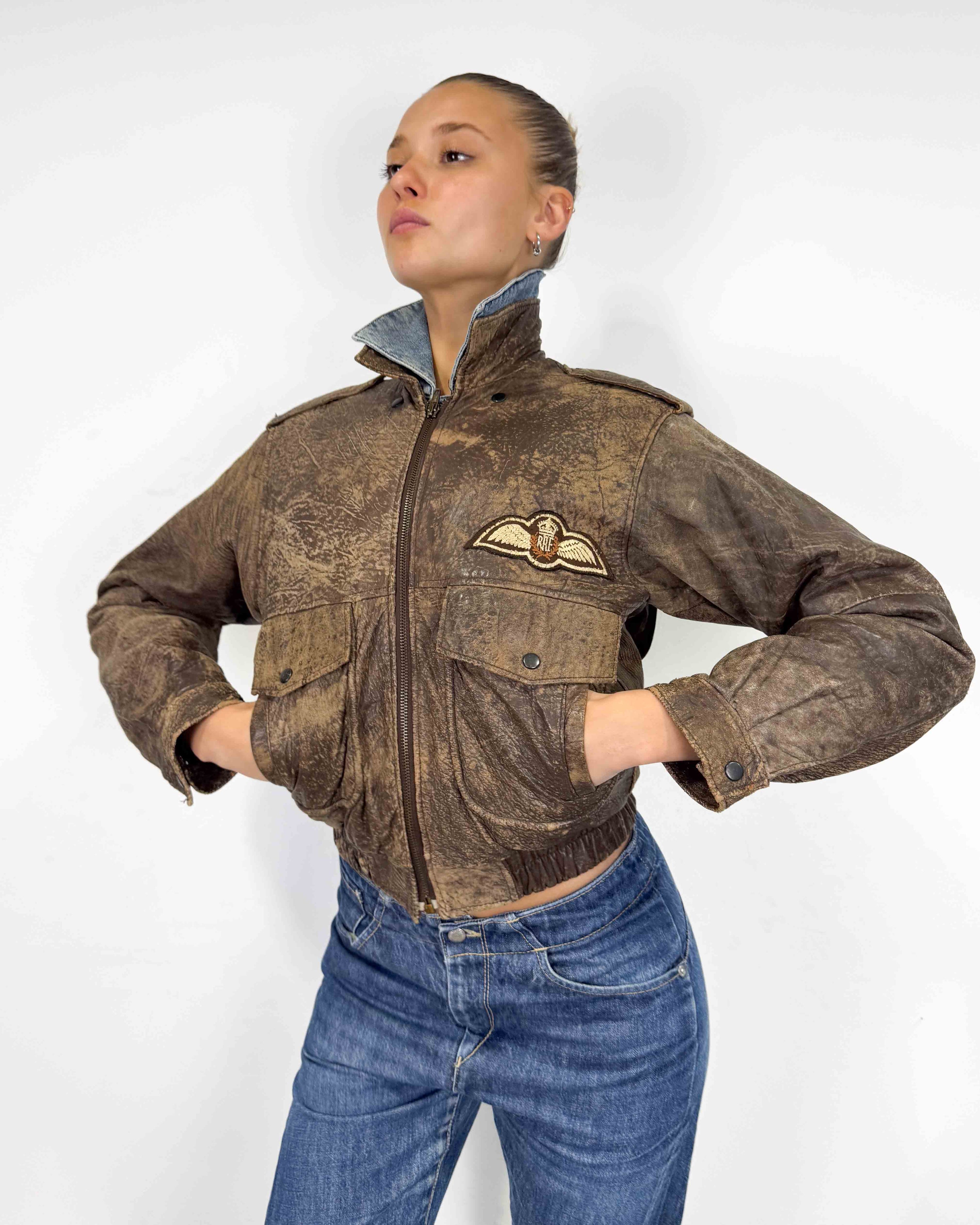 The janine leather jacket