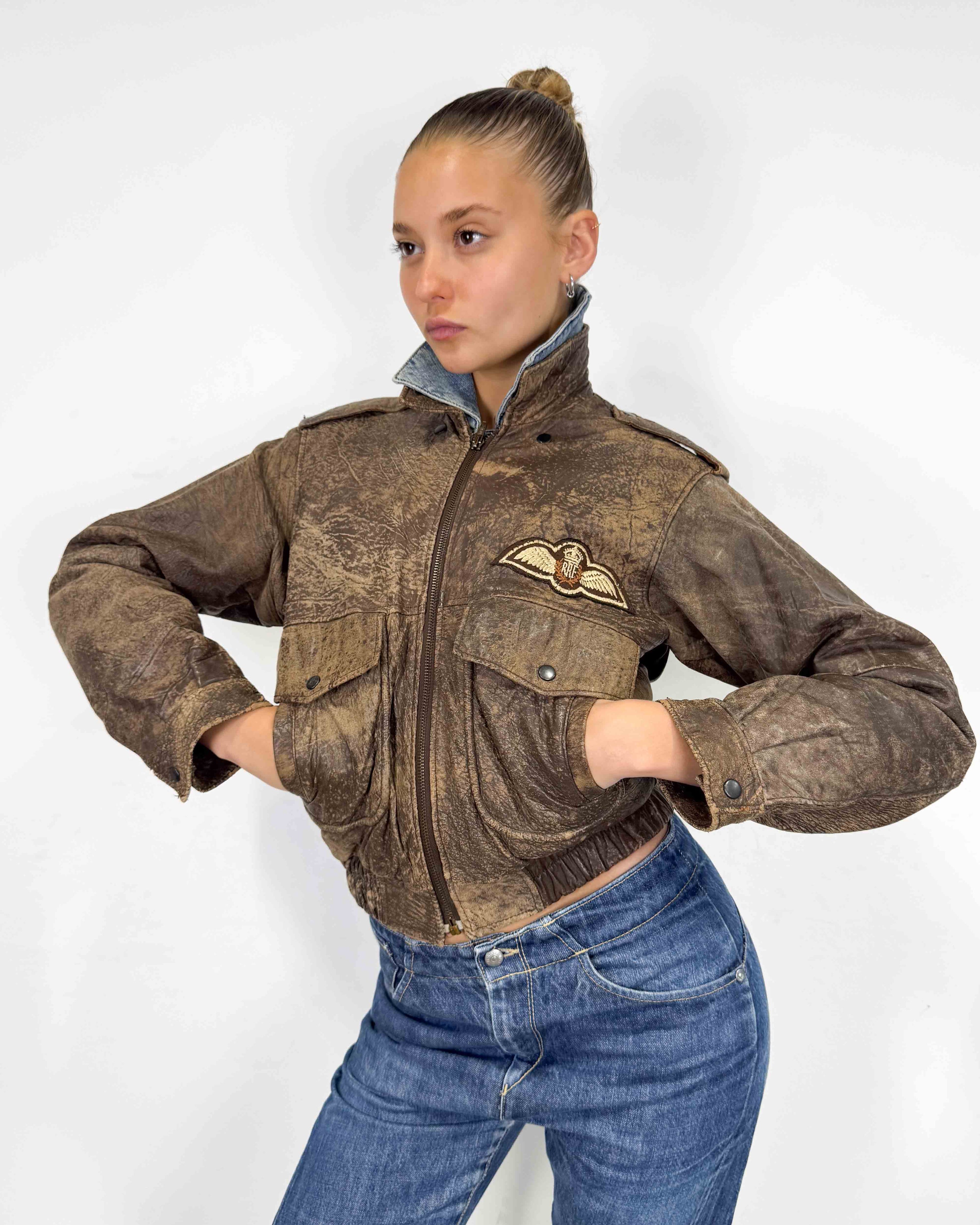 The janine leather jacket