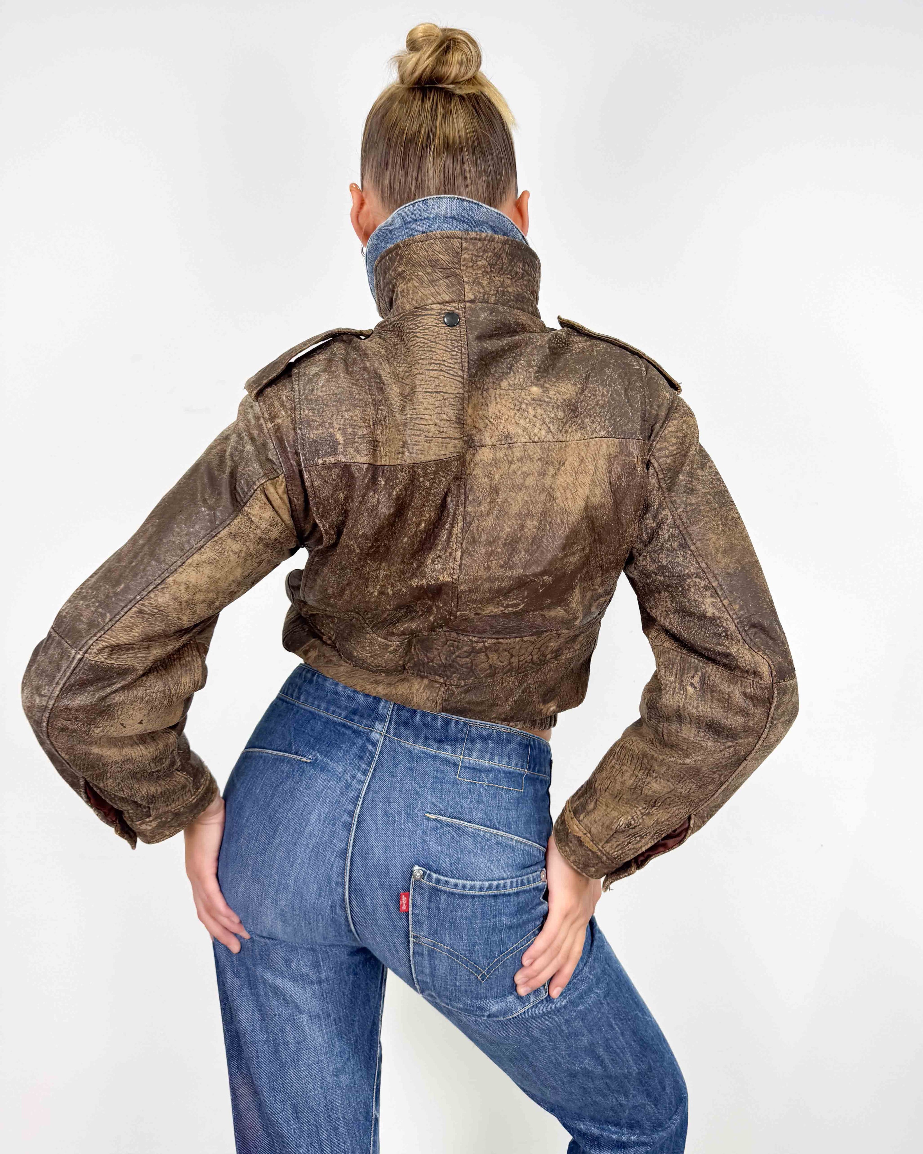 The janine leather jacket
