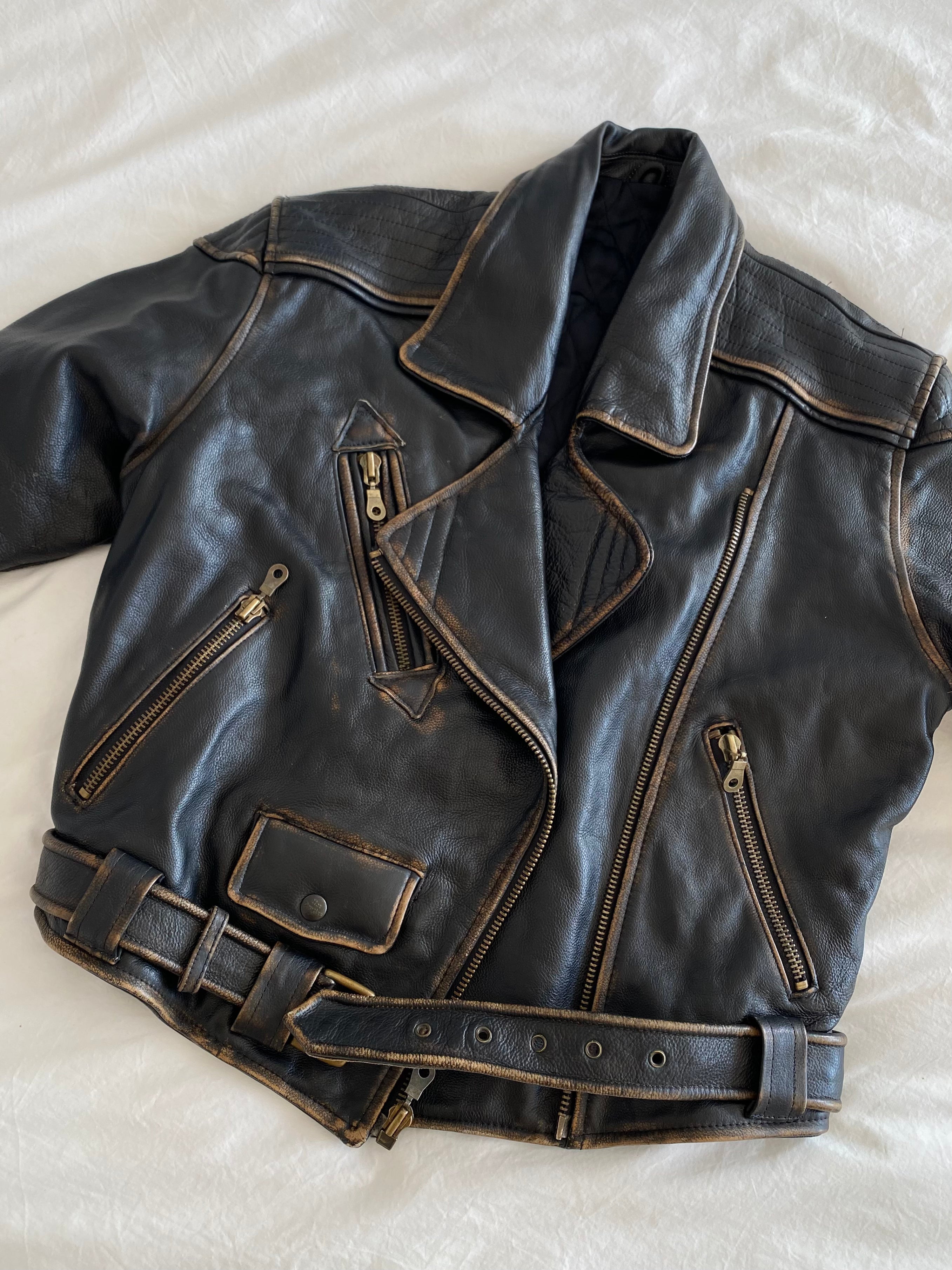 Biarritz leather jacket