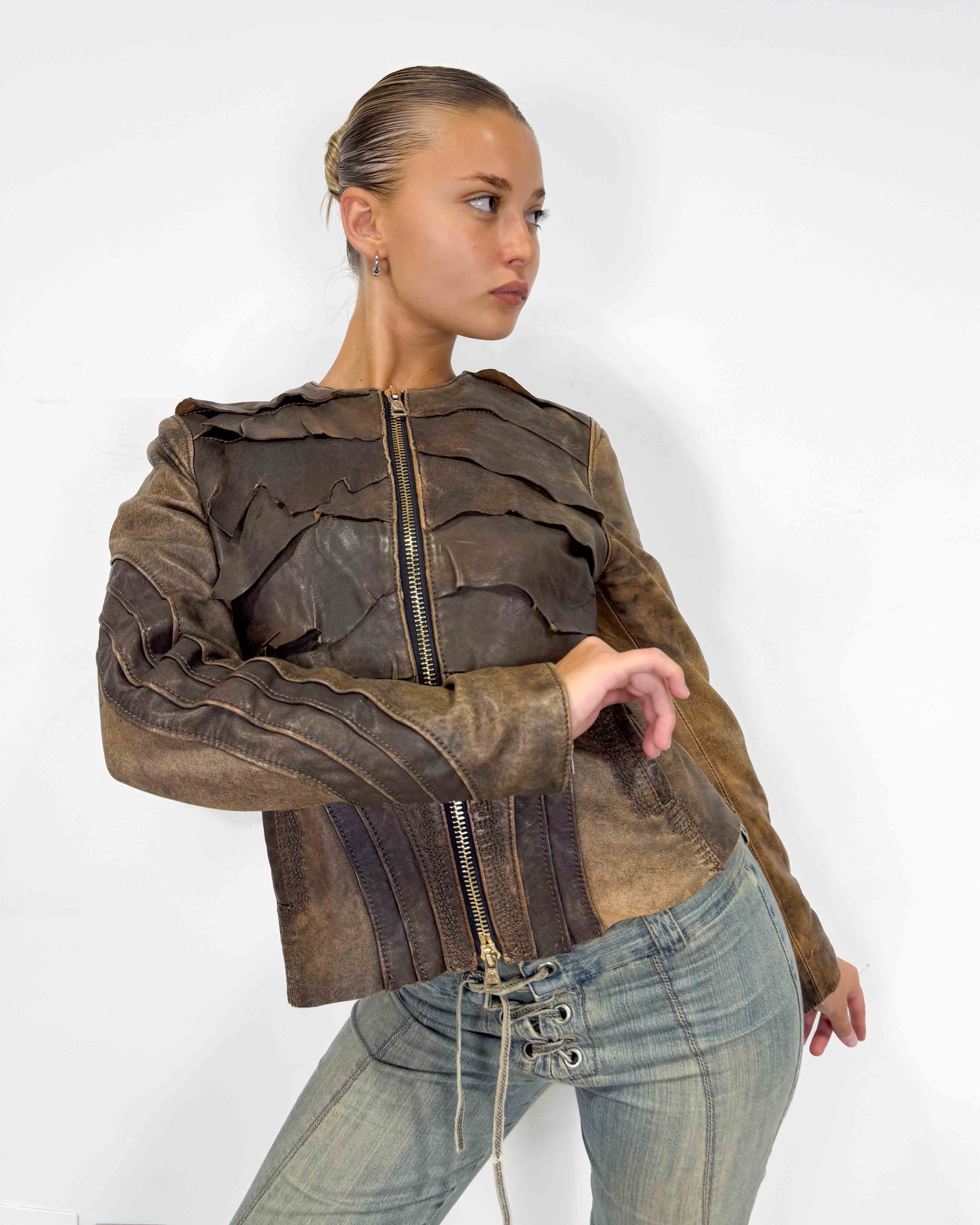 The hollie leather jacket