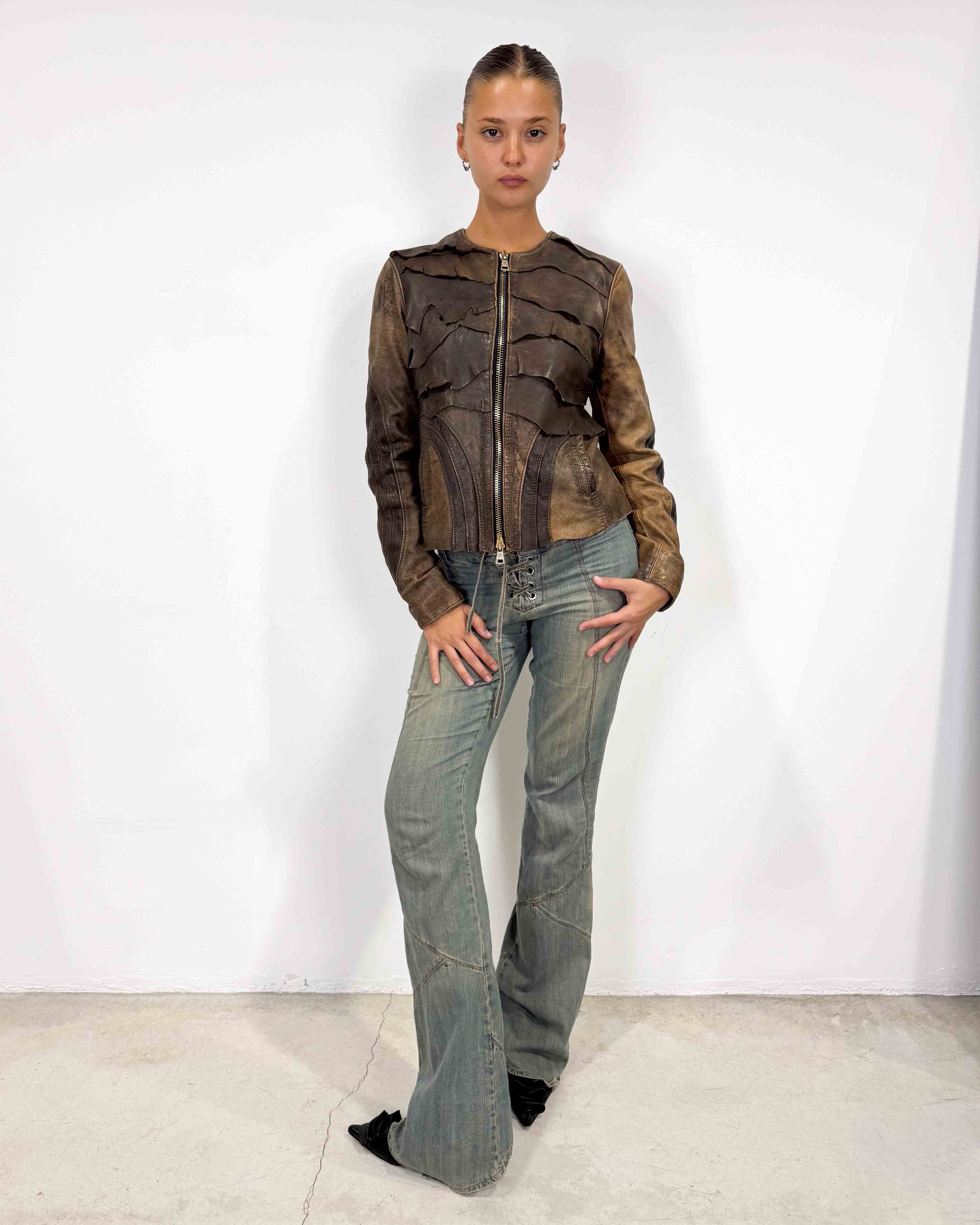 The hollie leather jacket