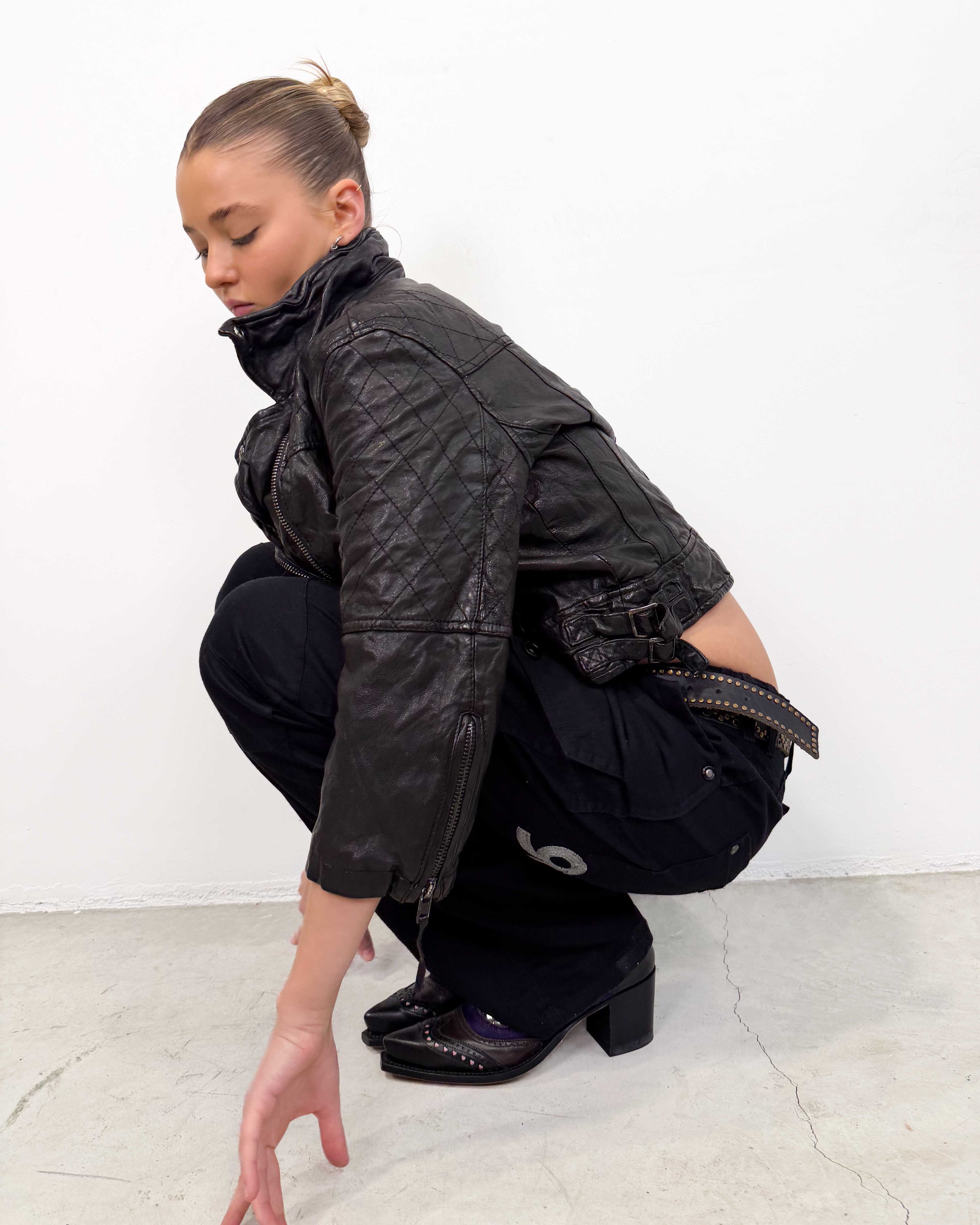The ayiana leather jacket by all saints