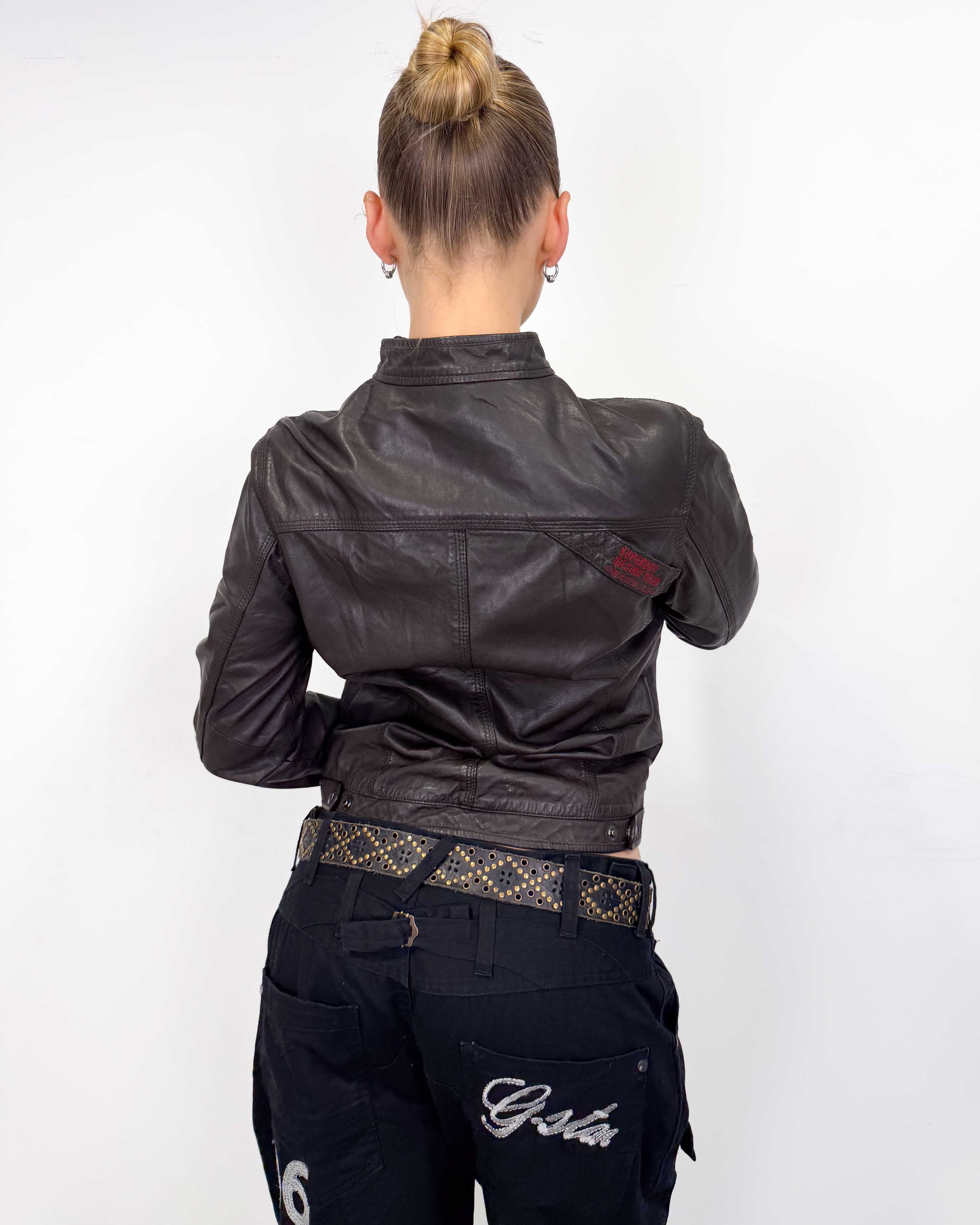 The lynn leather jacket by superdry