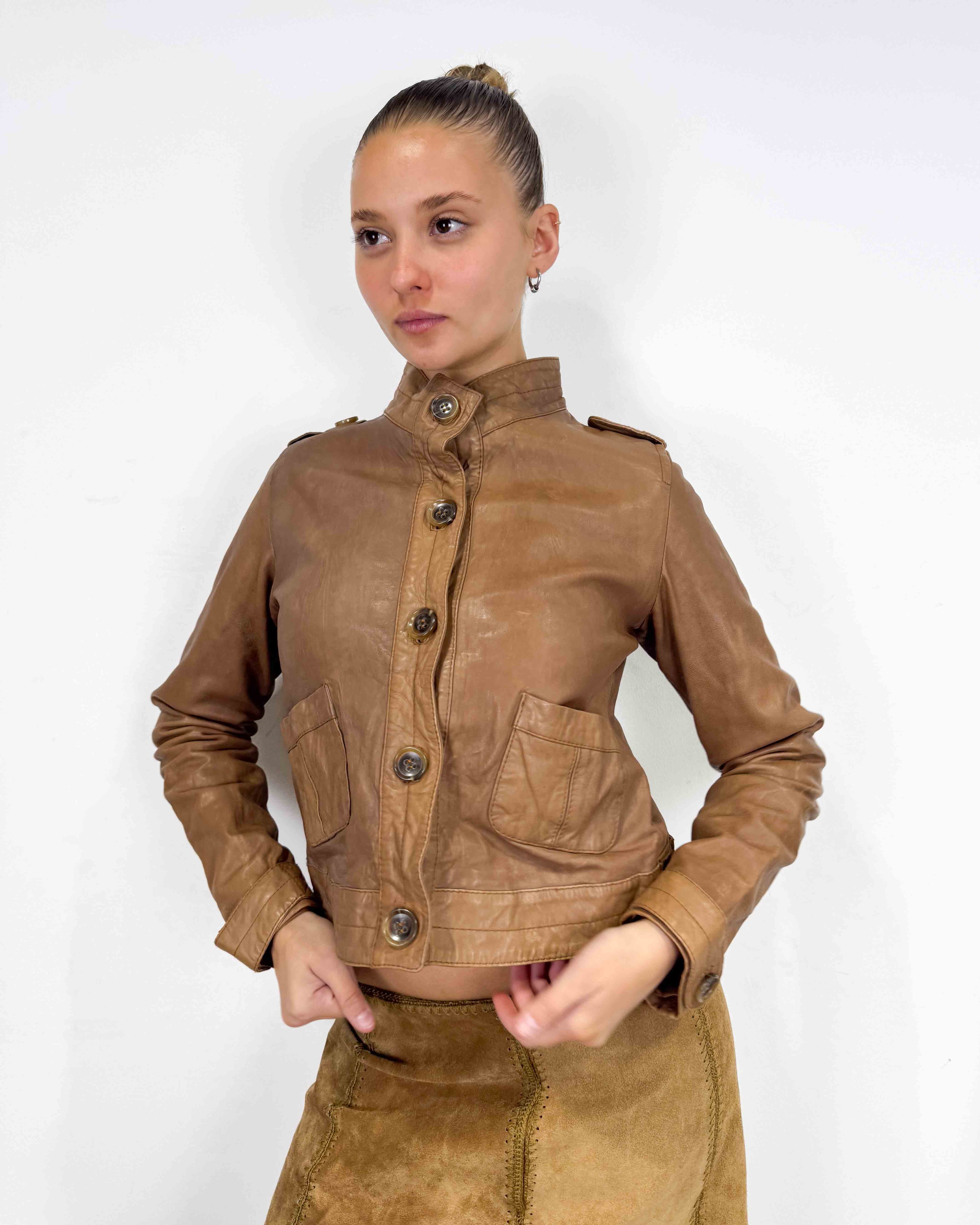 The fay leather jacket