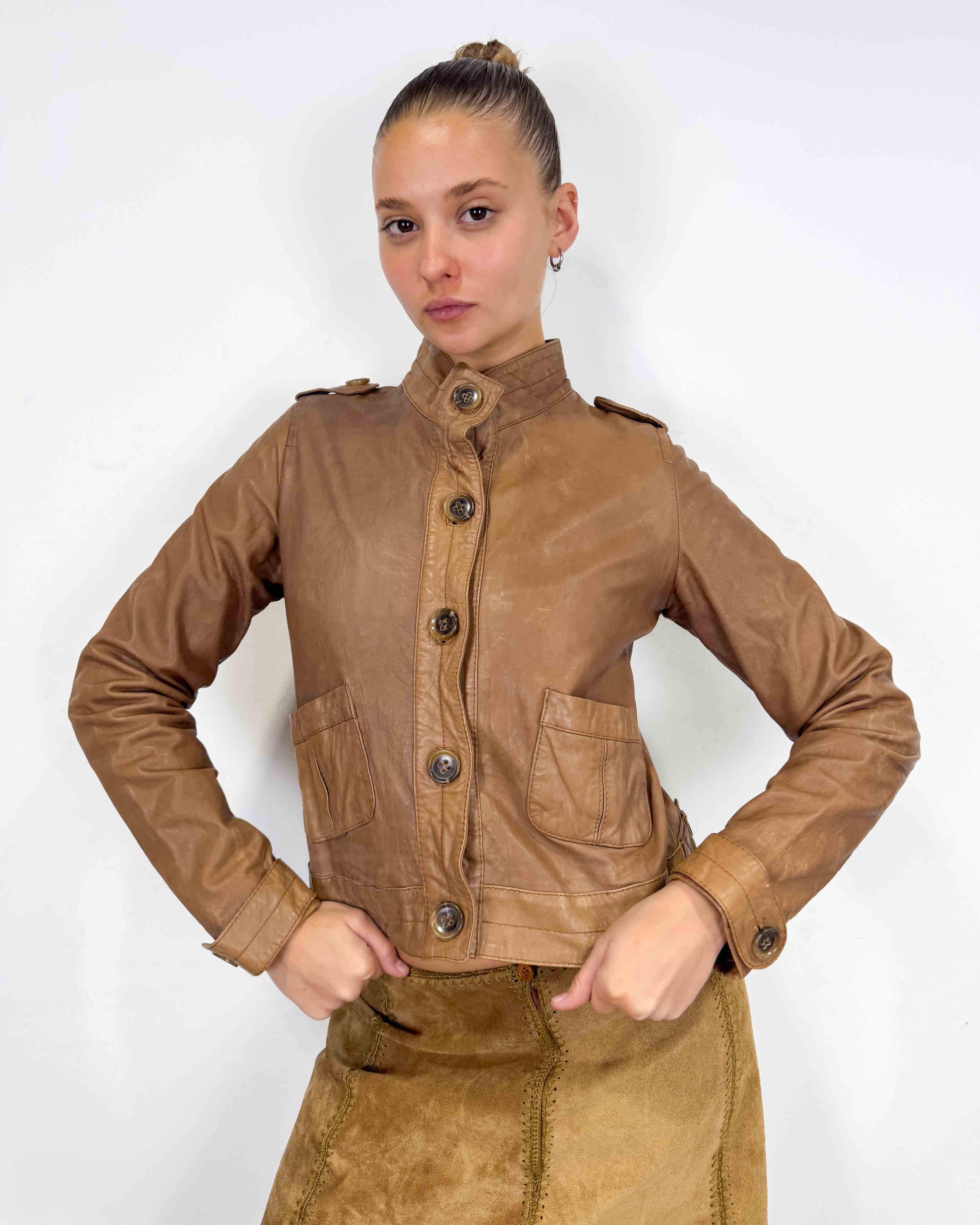 The fay leather jacket