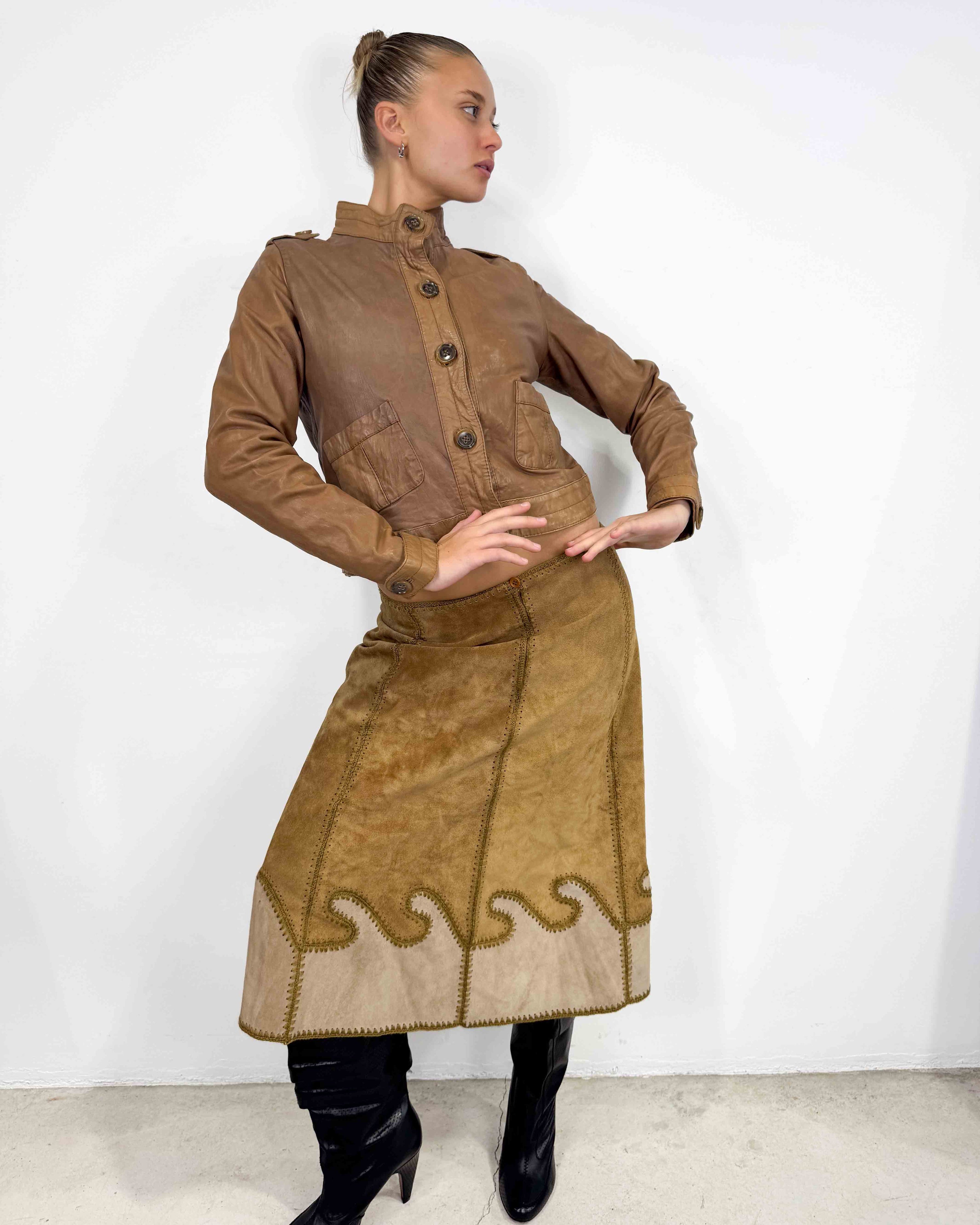 The fay leather jacket
