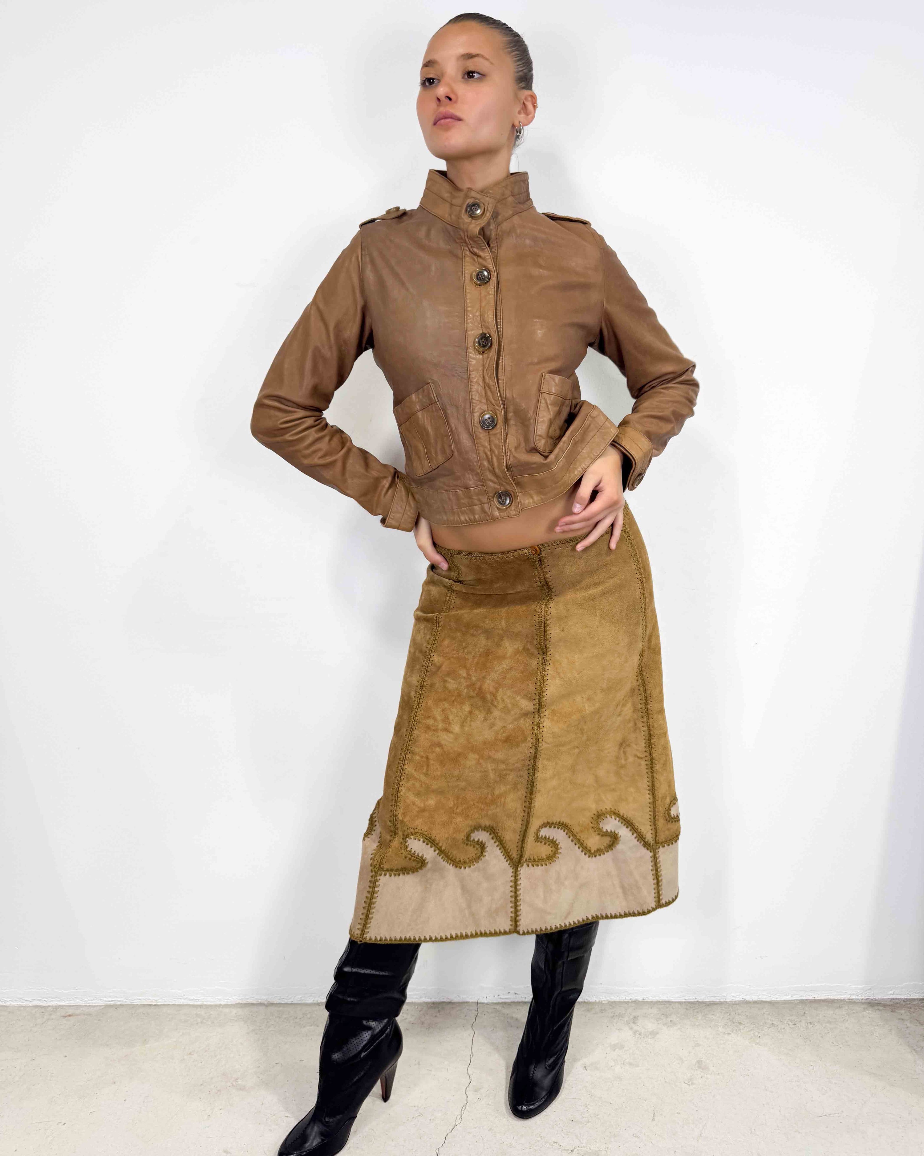The fay leather jacket