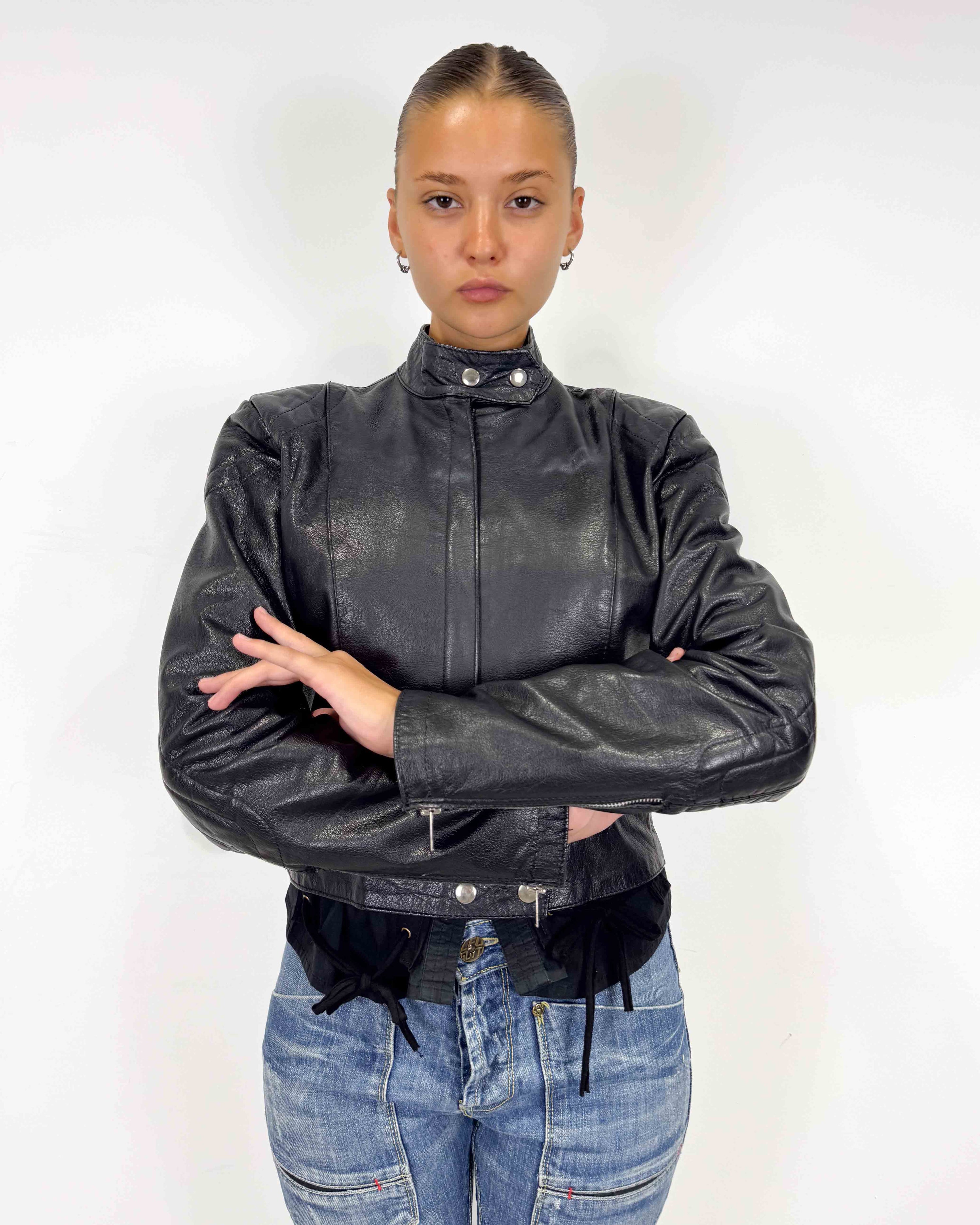 The nathania leather jacket