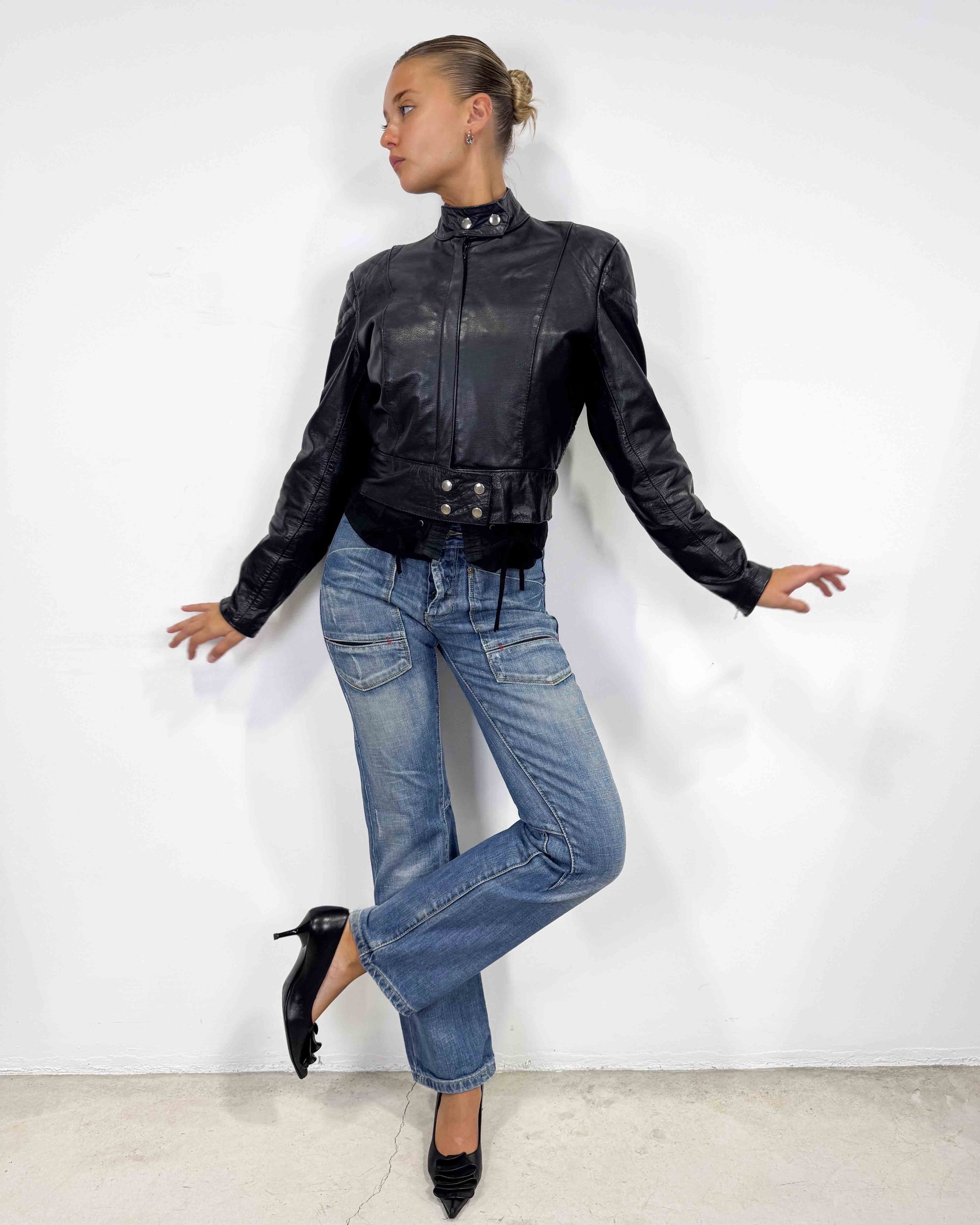The nathania leather jacket
