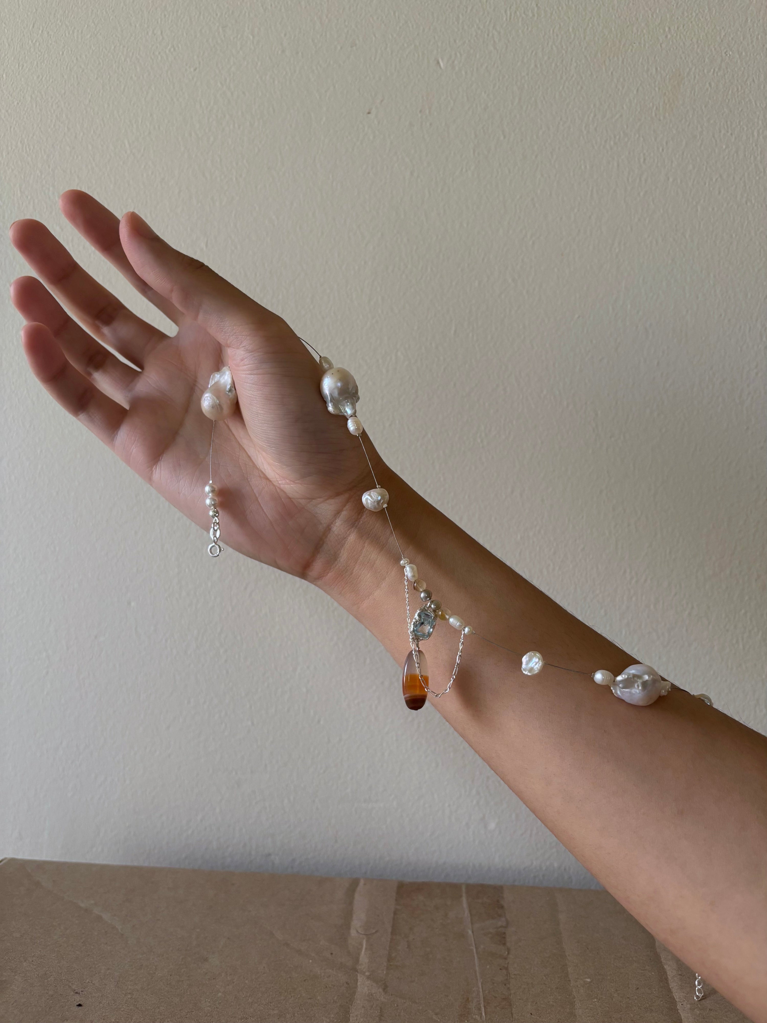 Tidal relic necklace - topaz