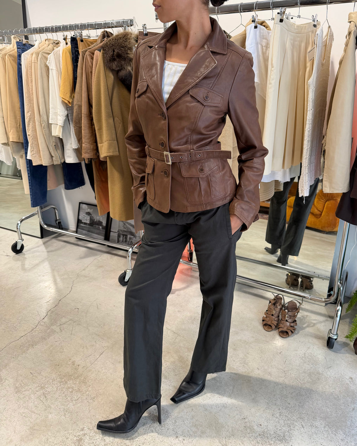 The katherine leather jacket
