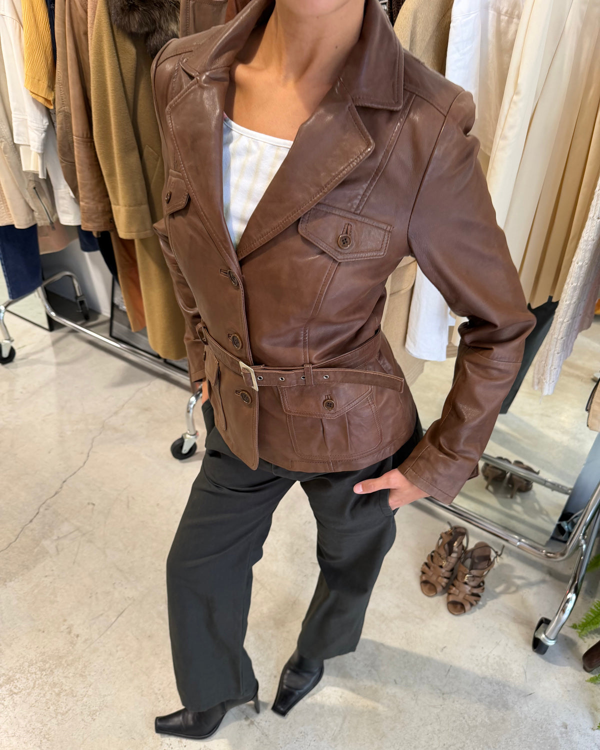 The katherine leather jacket