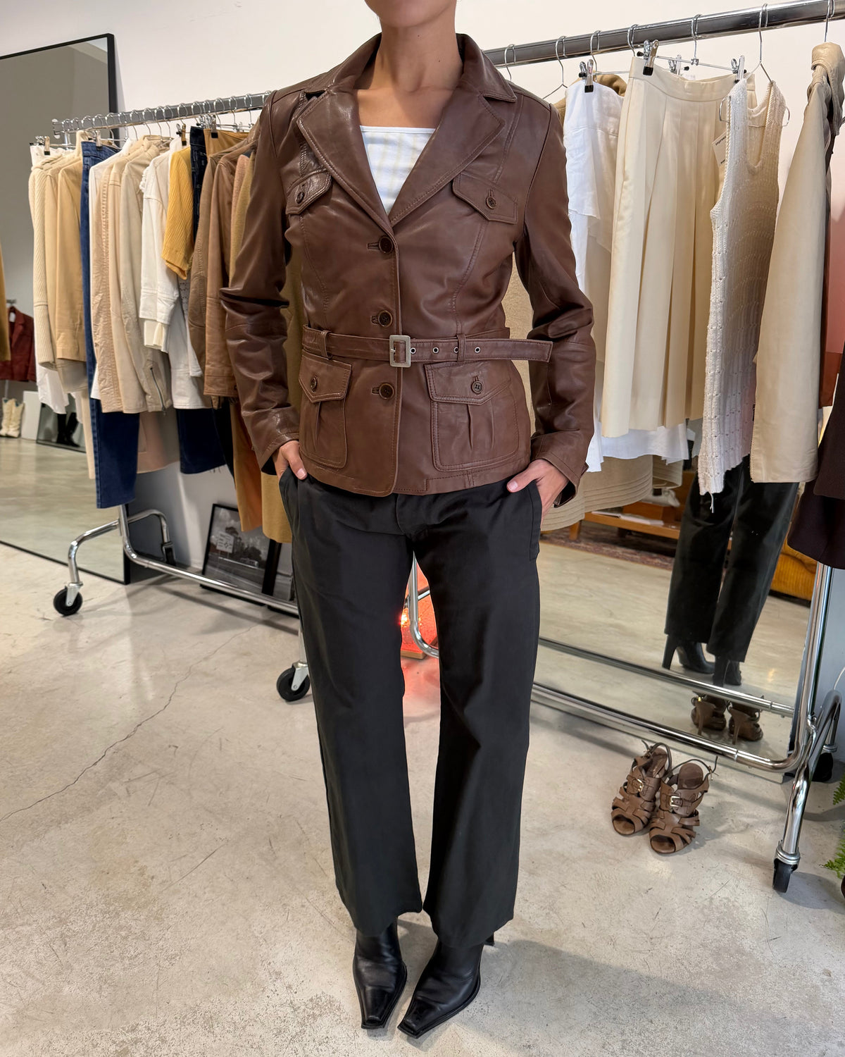 The katherine leather jacket