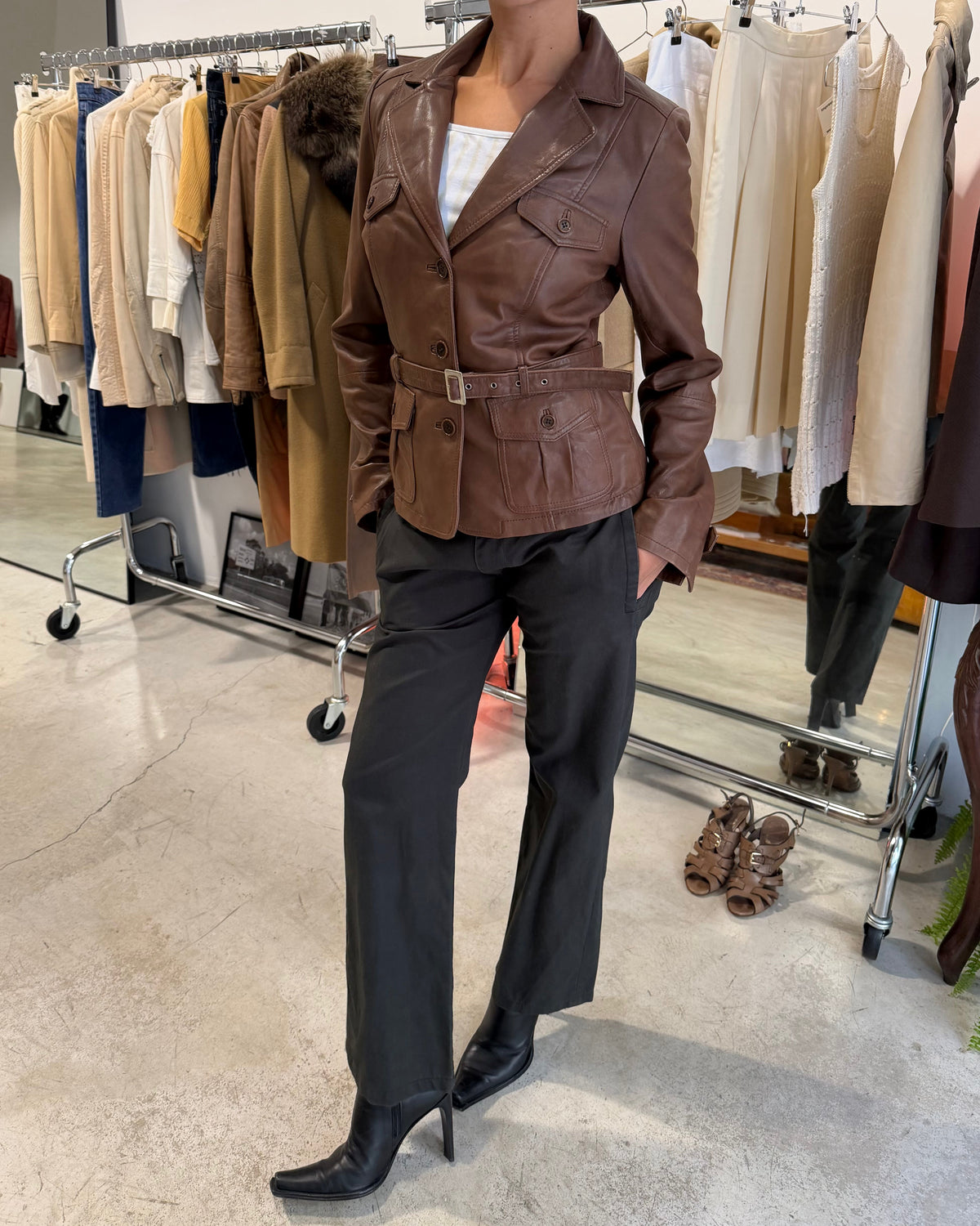 The katherine leather jacket
