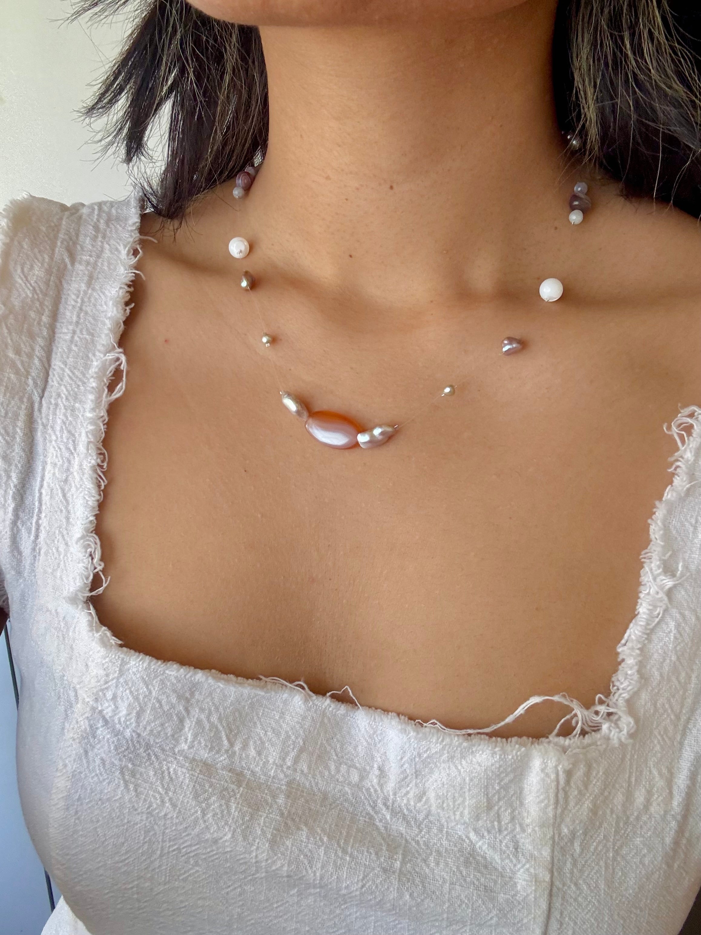 Tidal relic necklace - soft form i