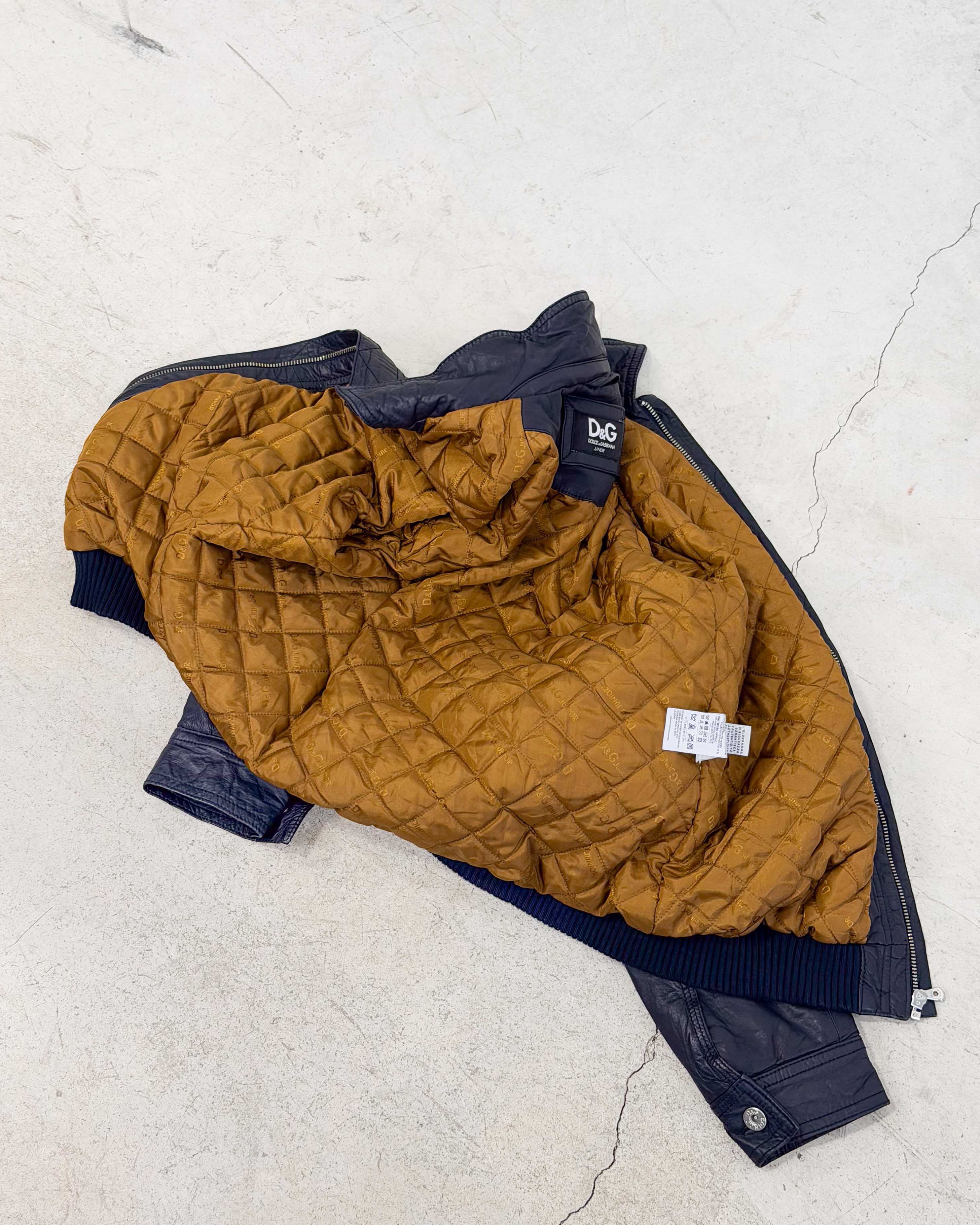 The electra leather jacket by dolce & gabbana
