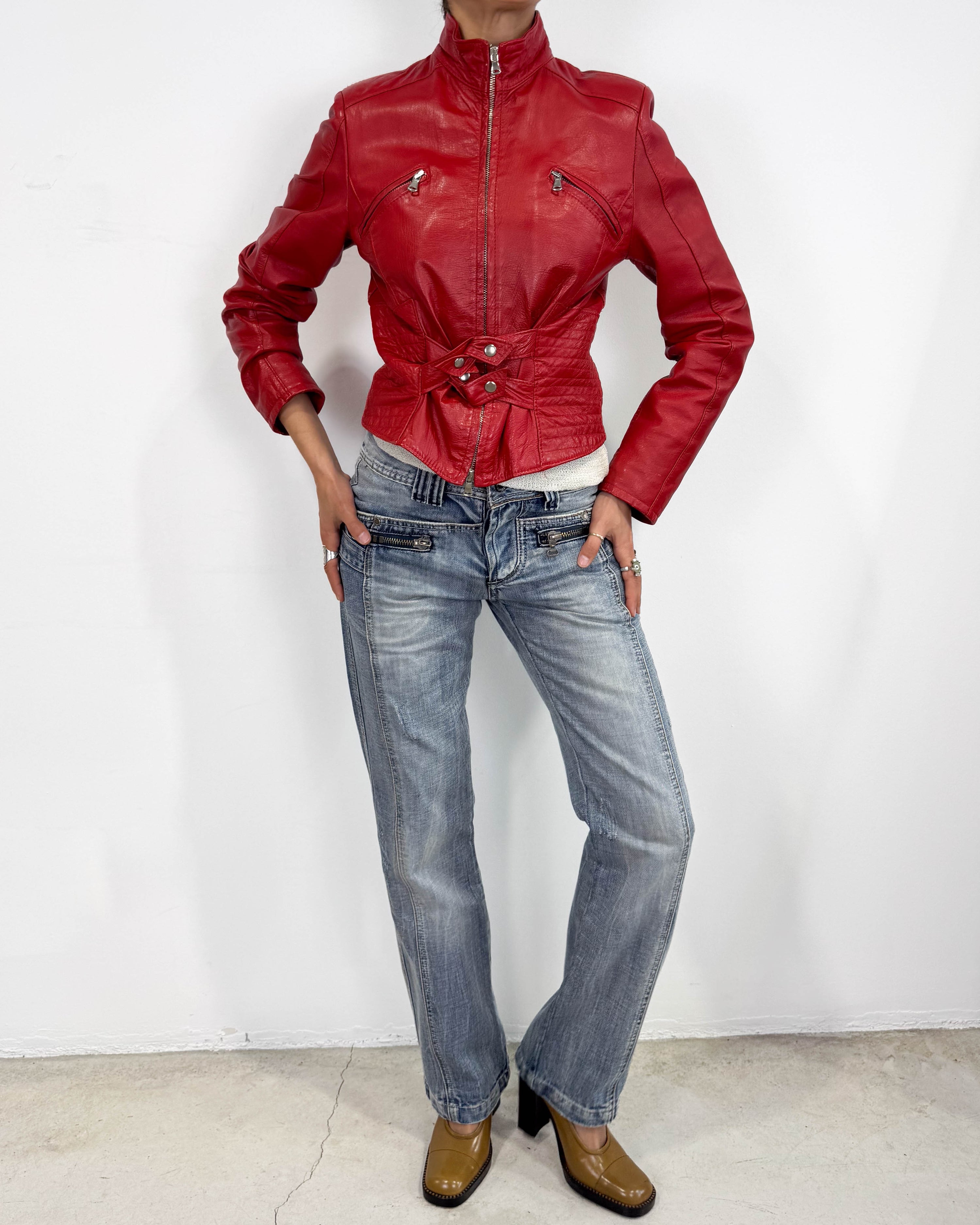 The fatema leather jacket