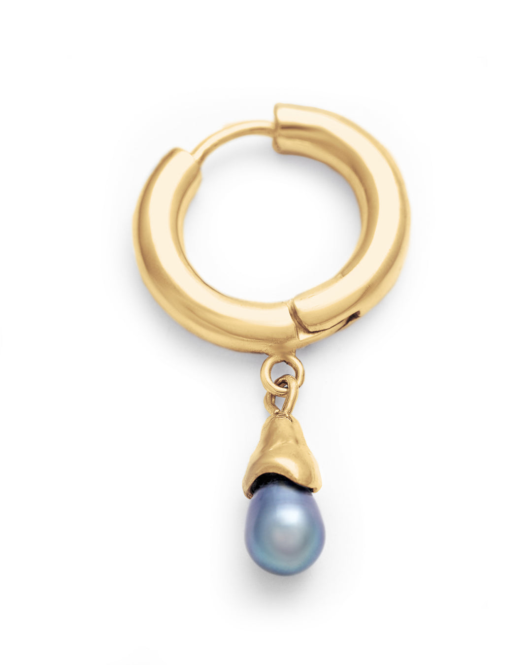 Melted & pearl loa hoop