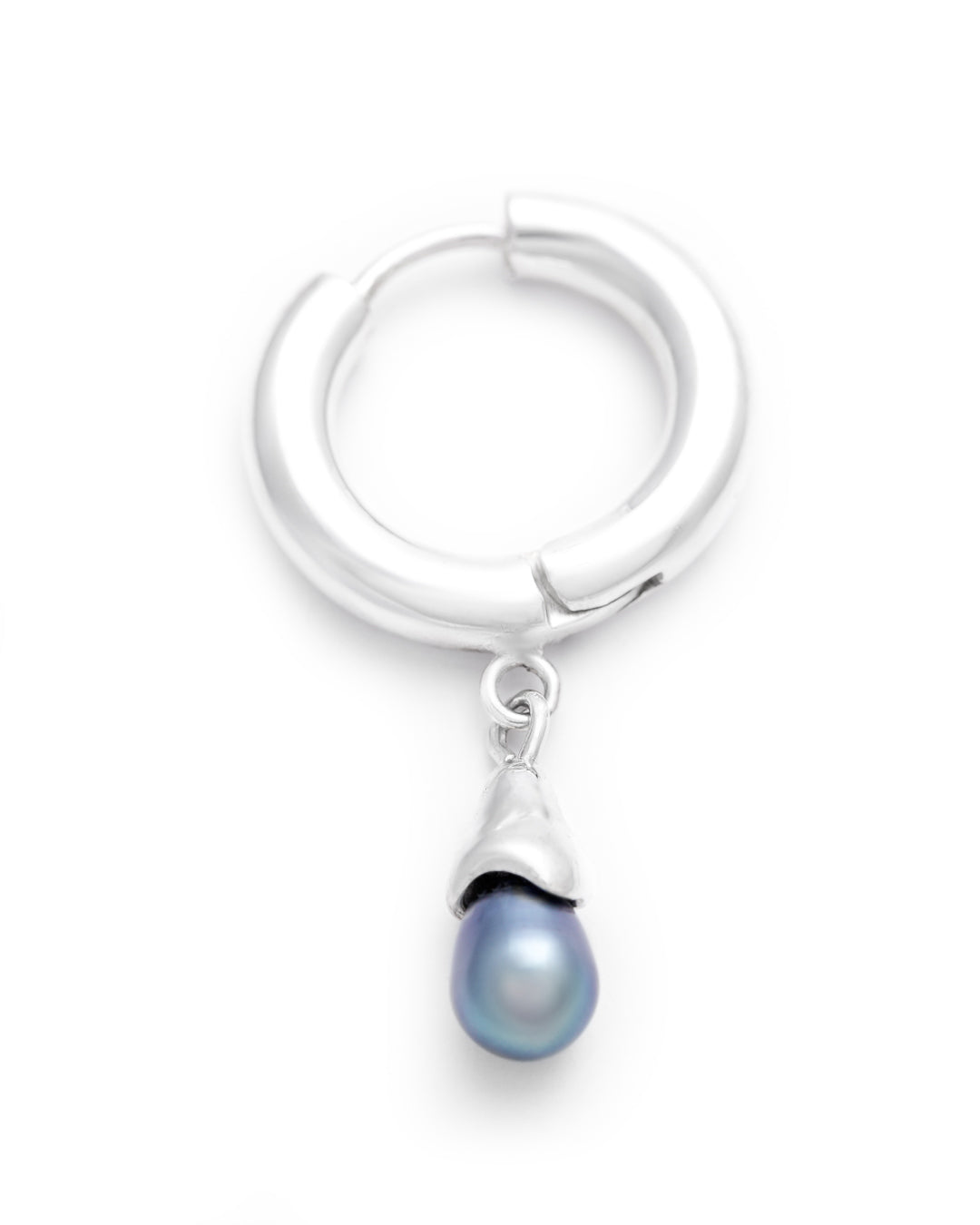 Melted & pearl loa hoop
