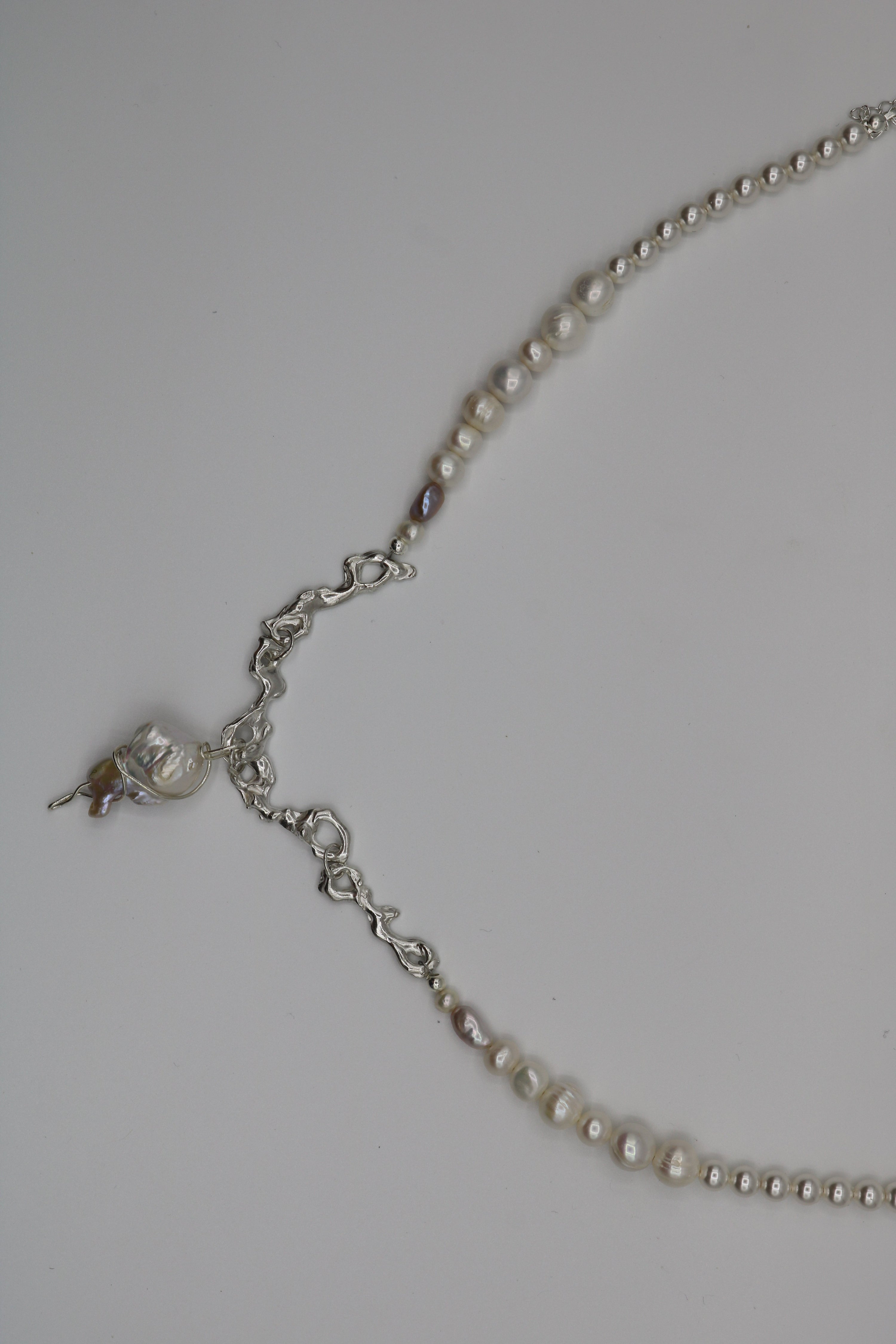 Darling silver necklace - purple