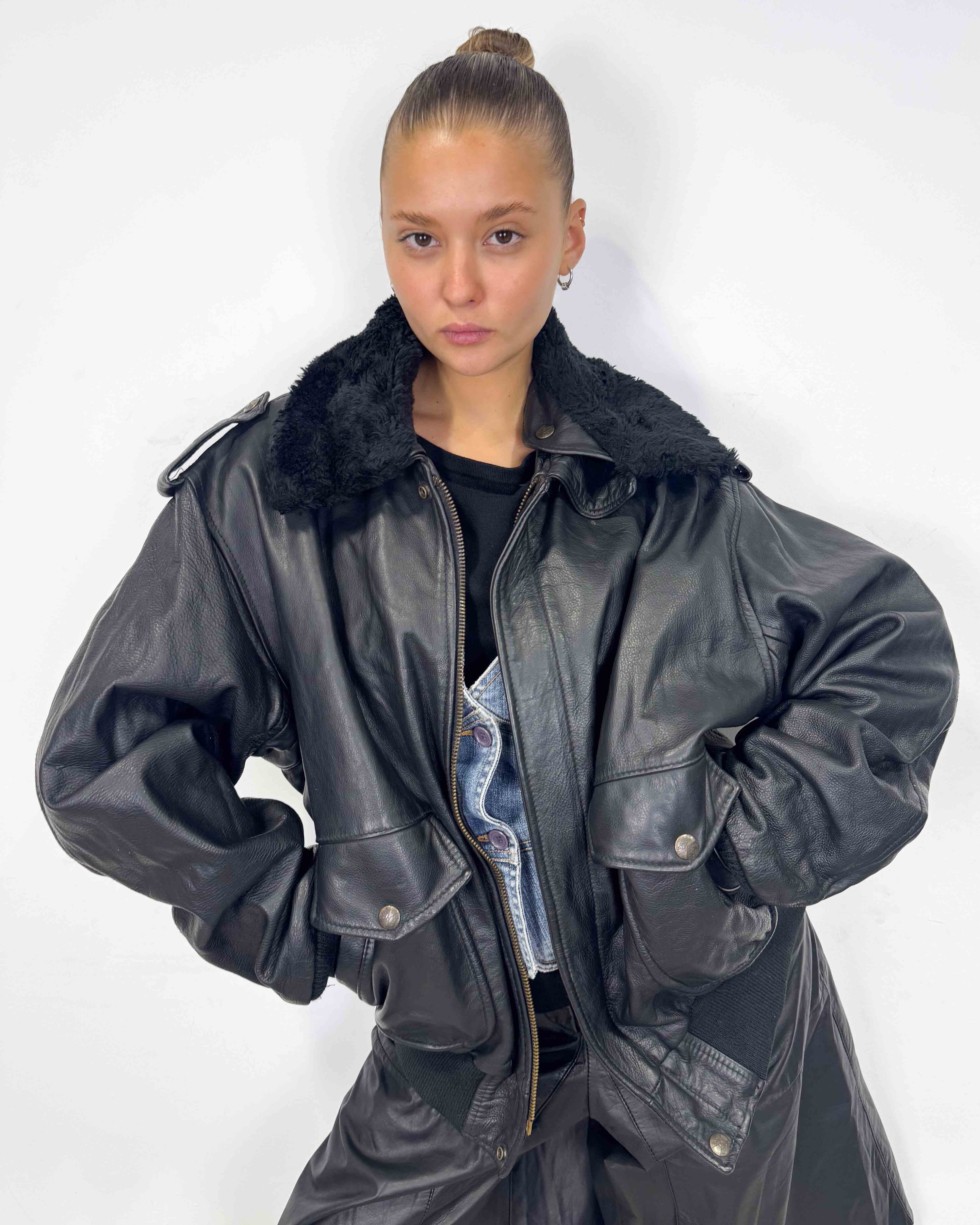 The olivia leather jacket