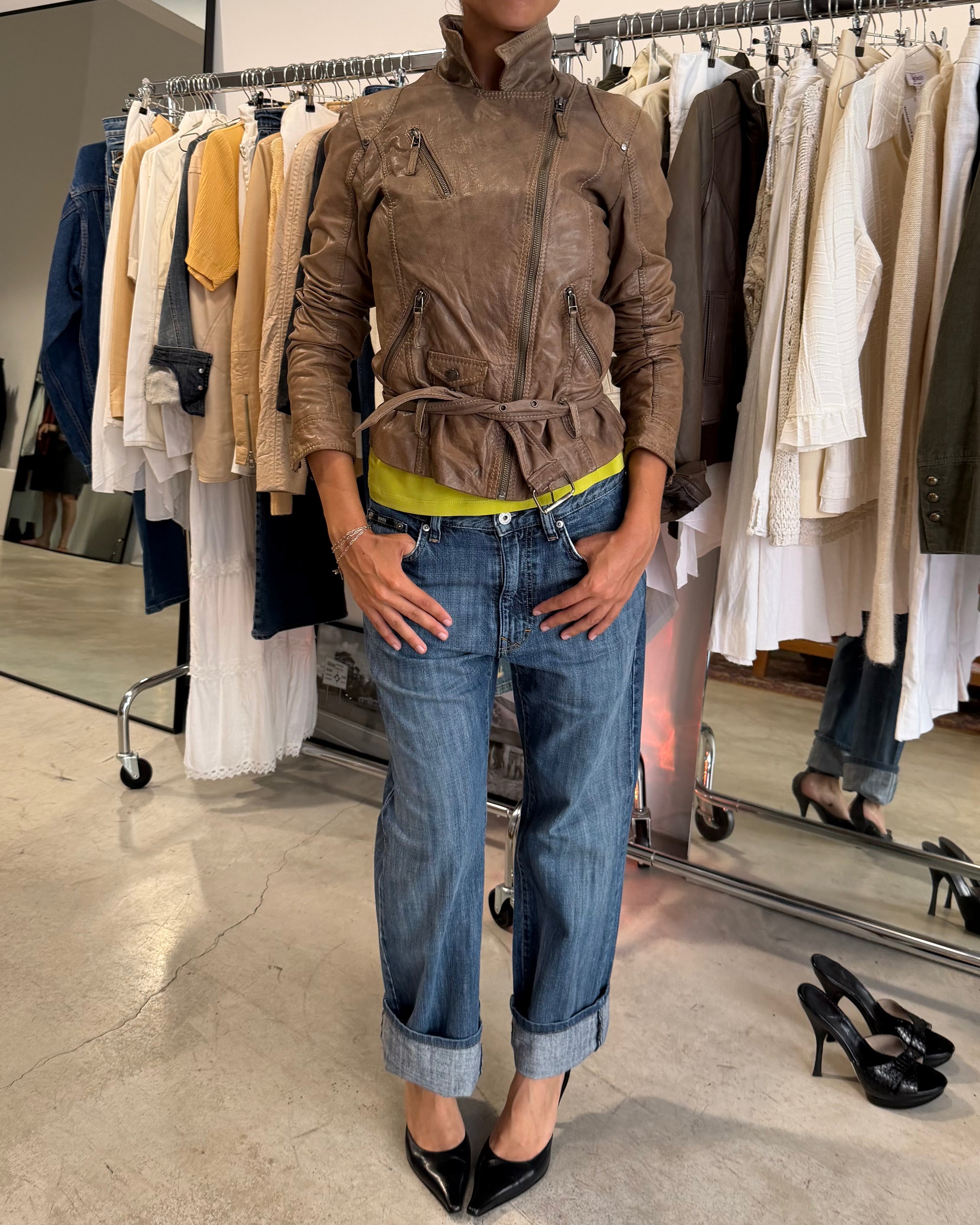 The hermione leather jacket