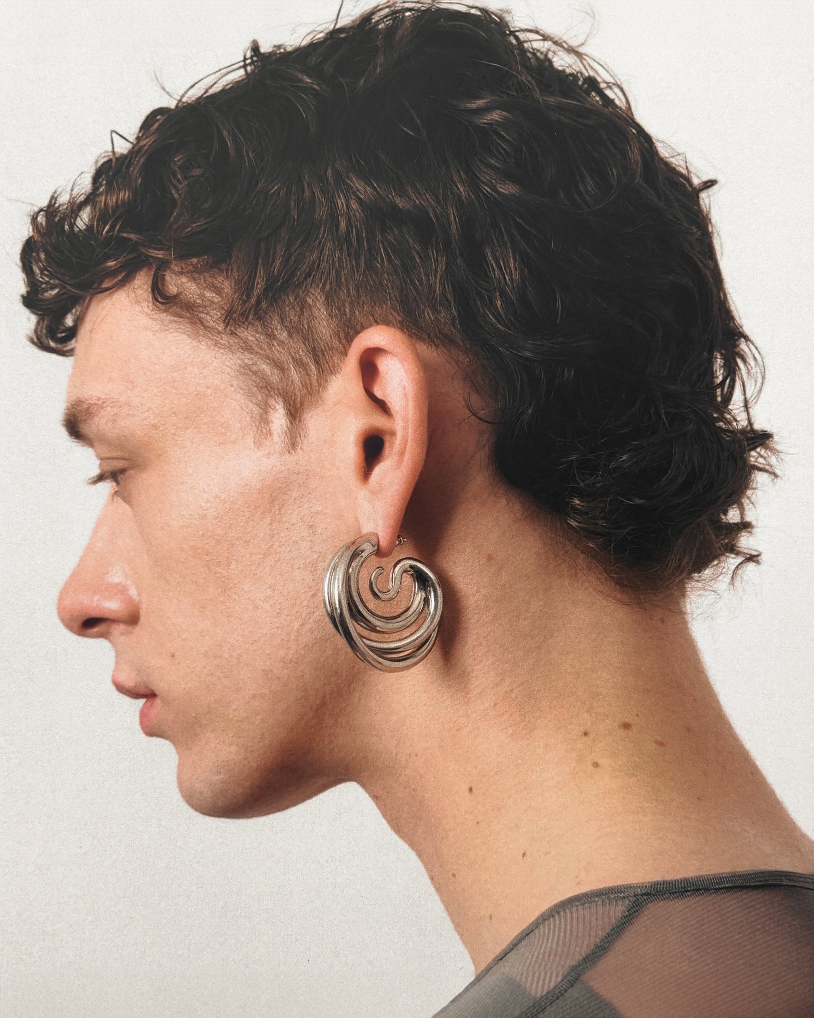 Triptych earrings medium