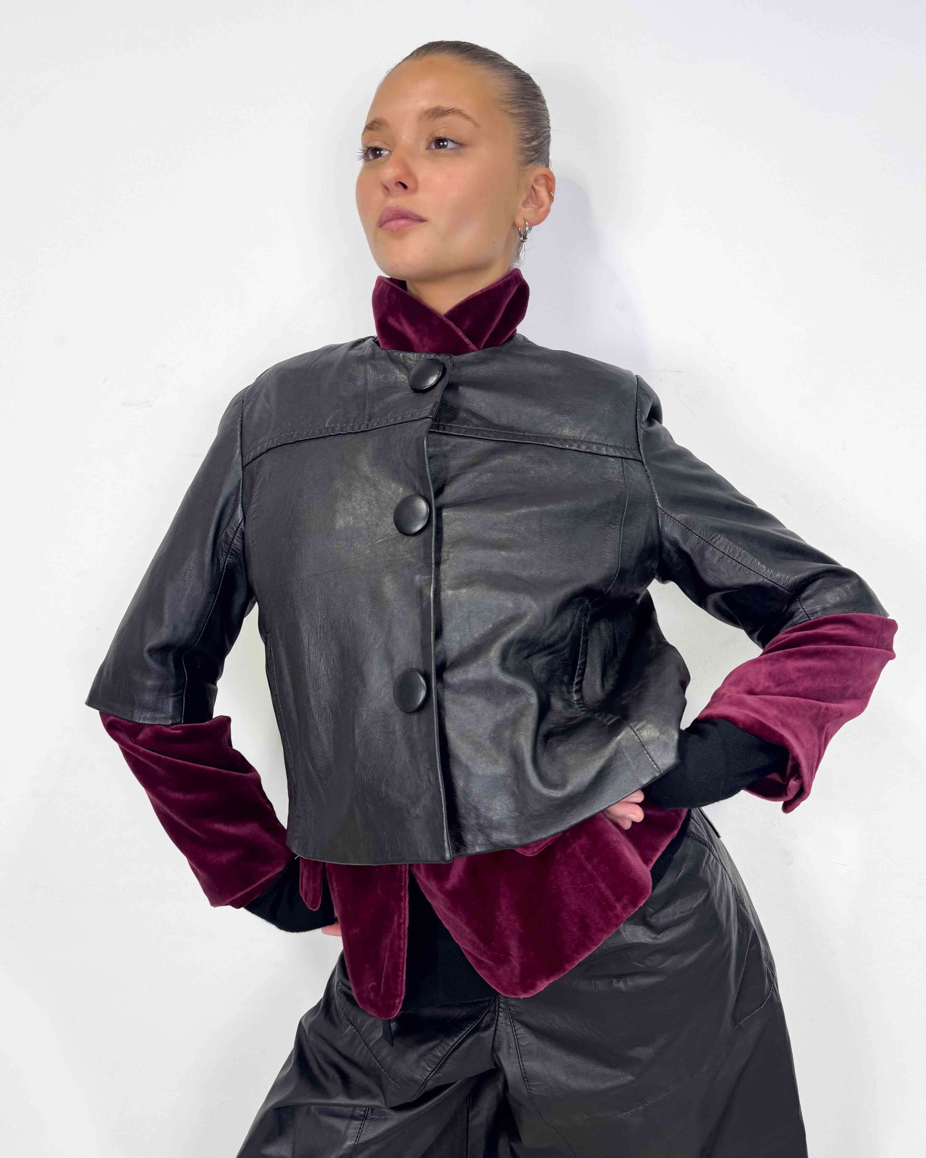 The clarice leather jacket