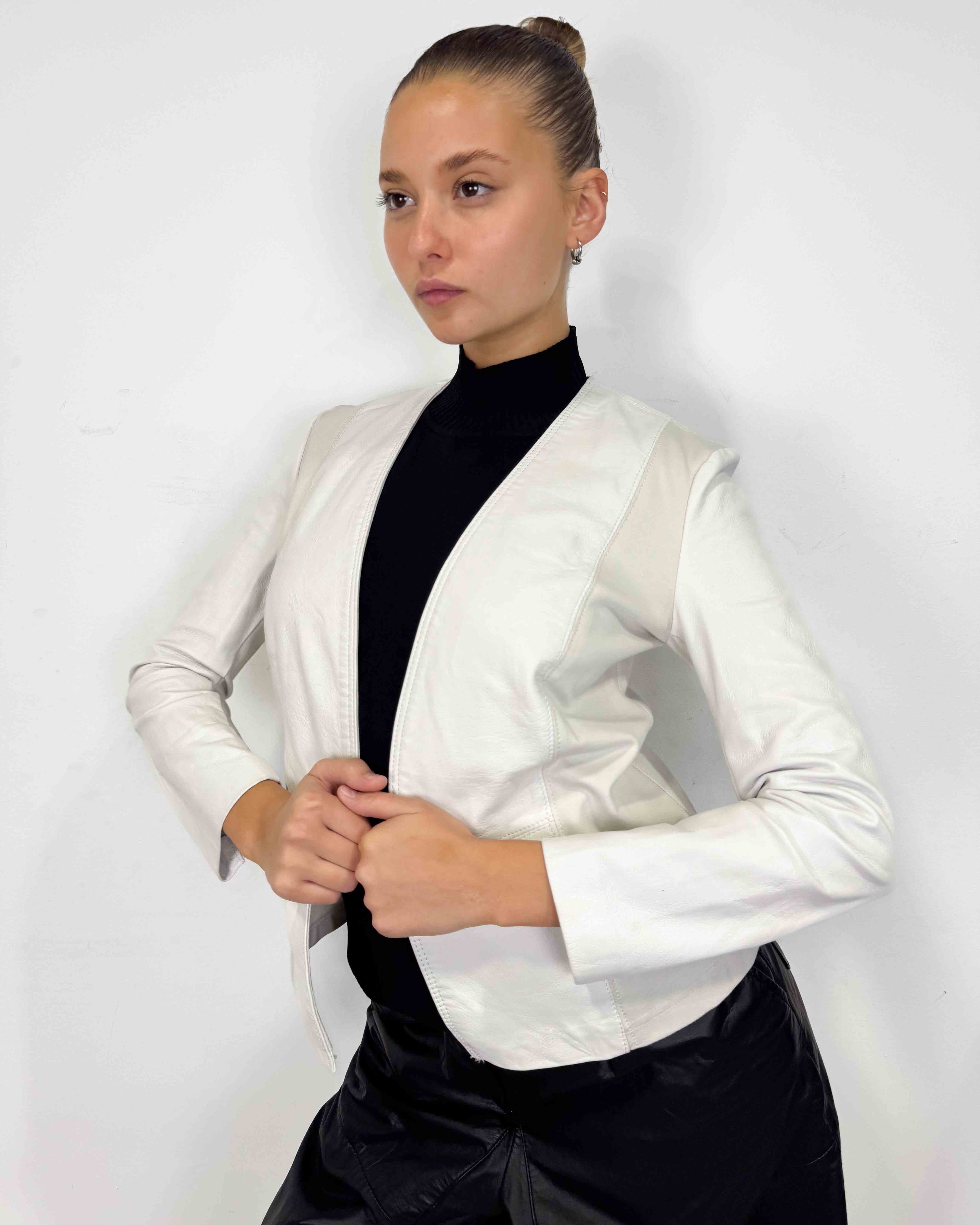 The alessia leather jacket