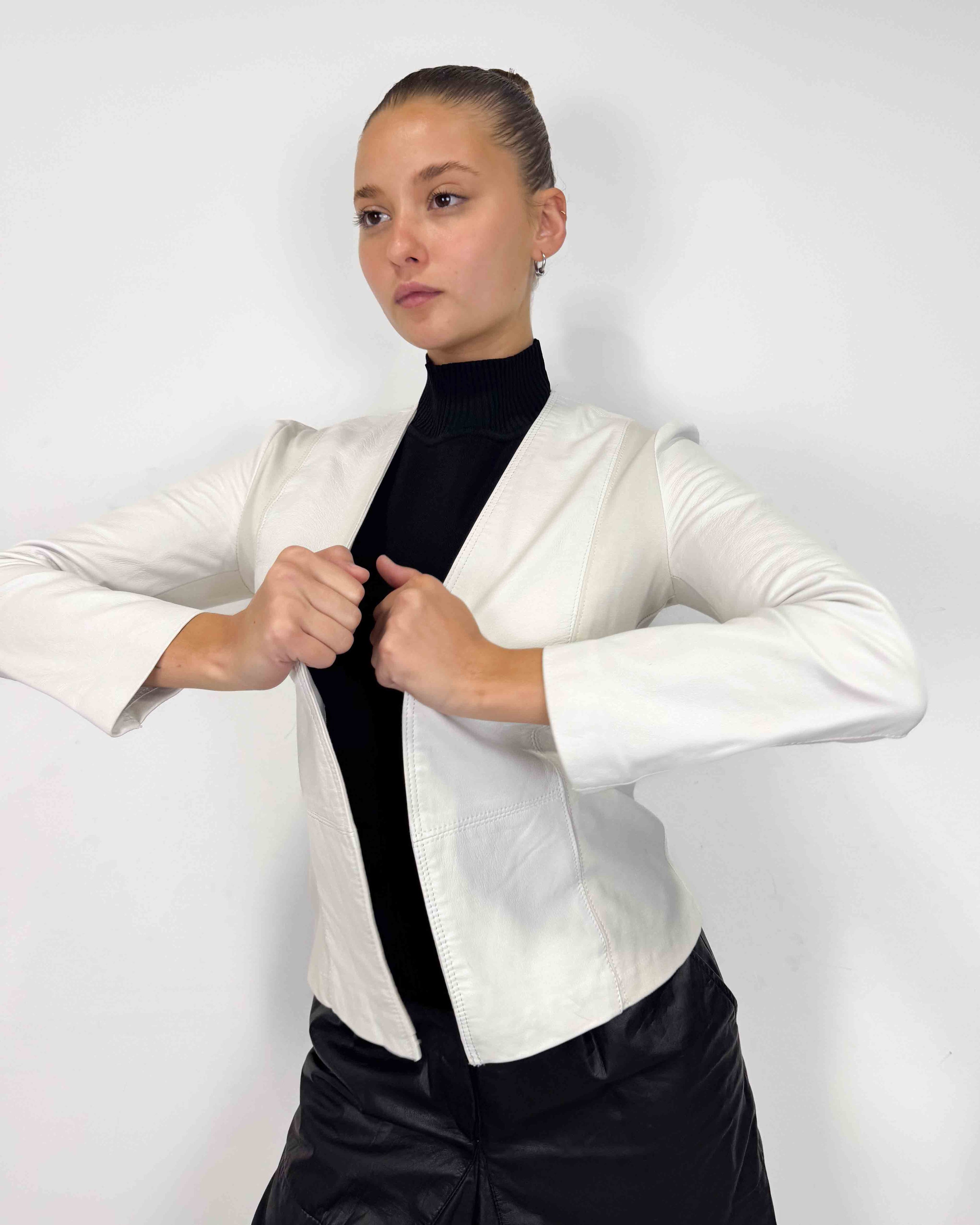 The alessia leather jacket