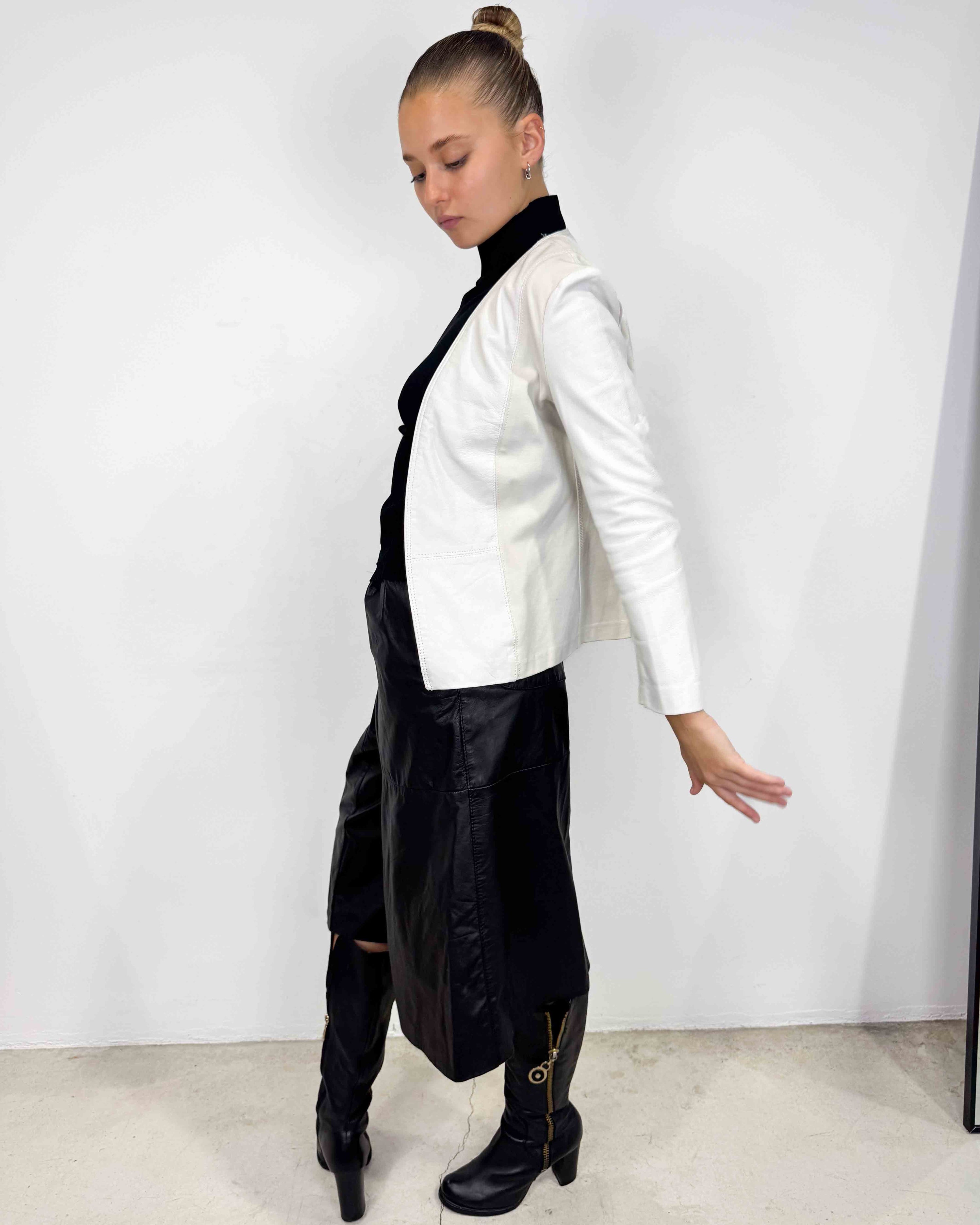 The alessia leather jacket