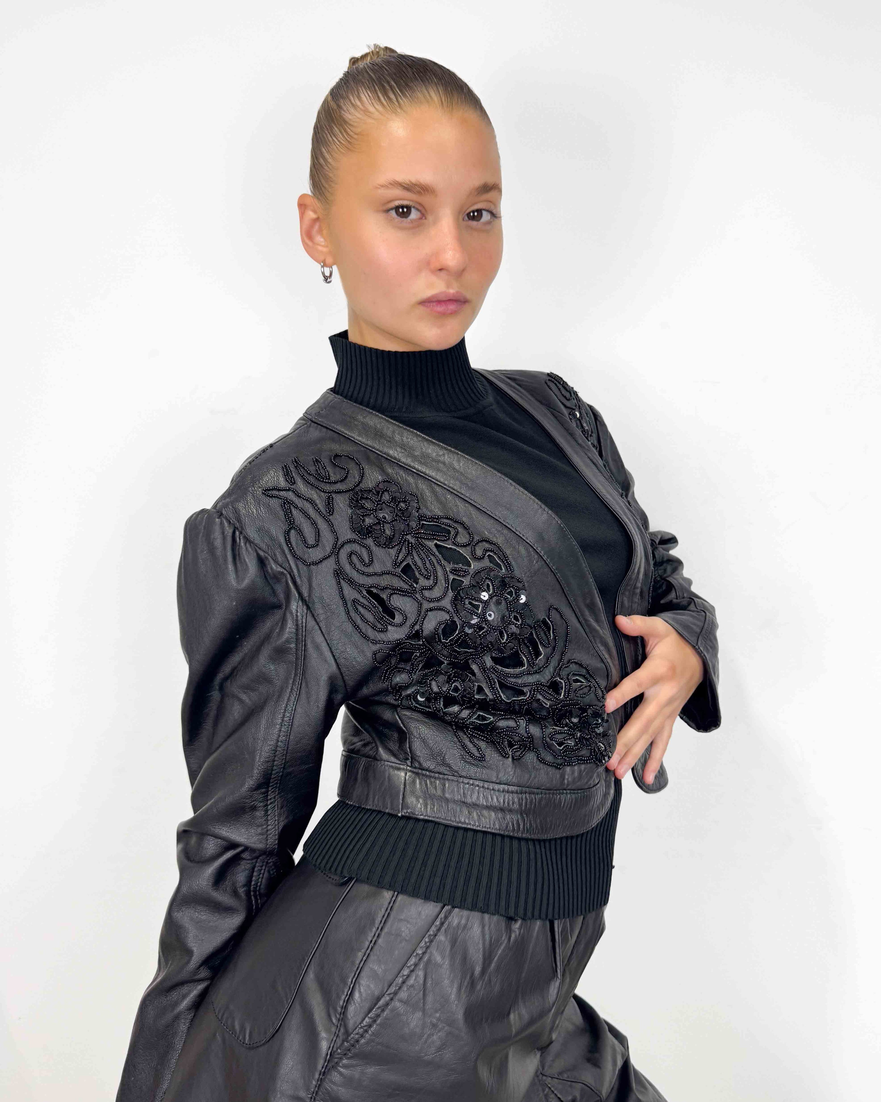 The tiffany leather jacket