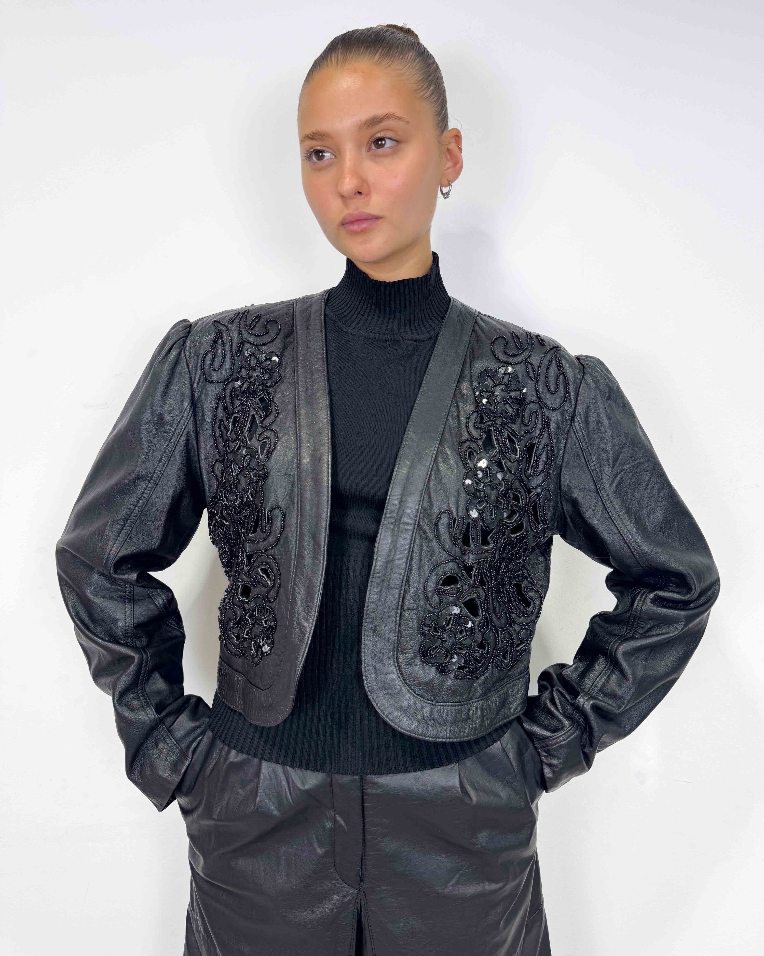 The tiffany leather jacket