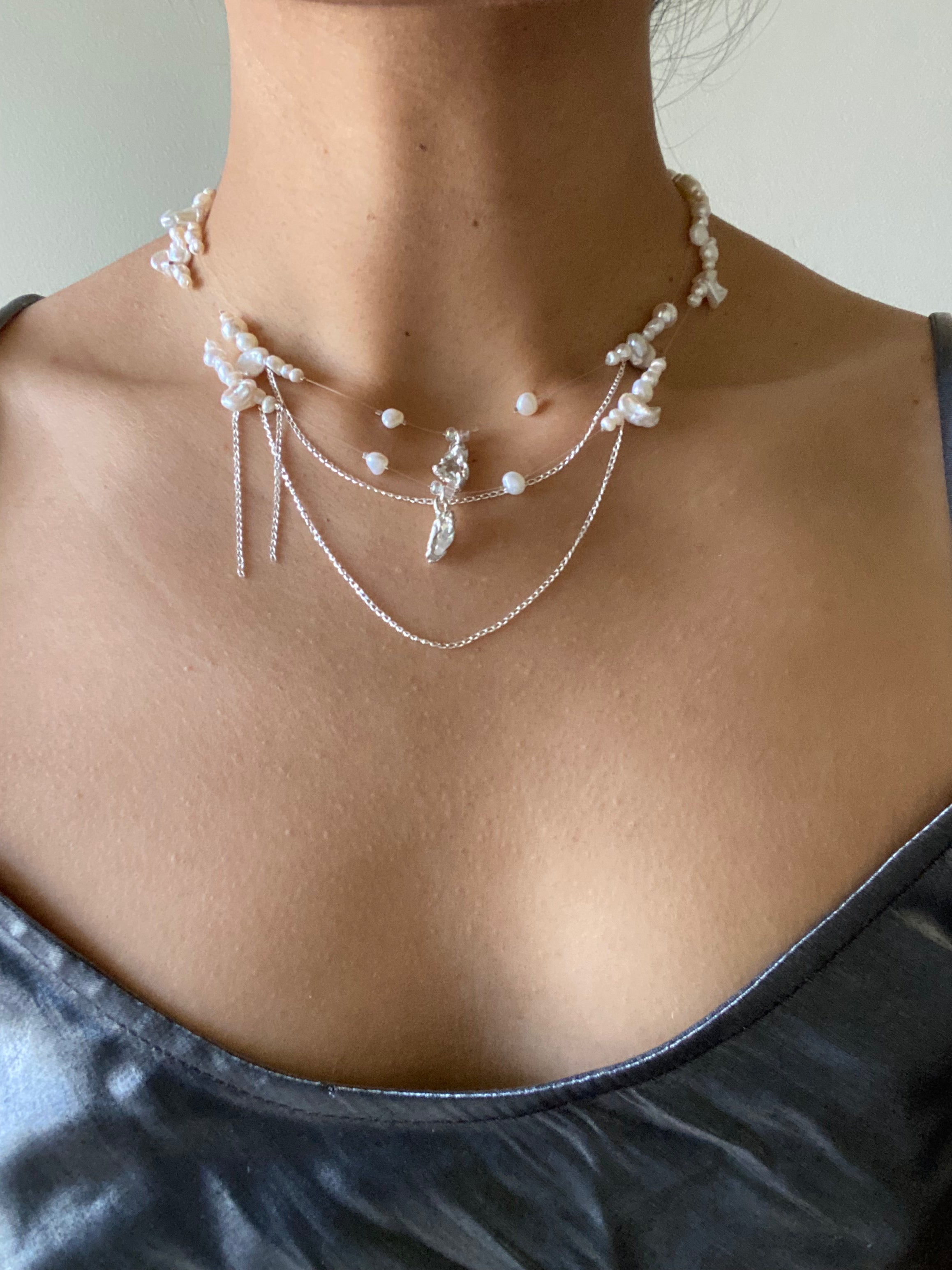 Celestial necklace - silver