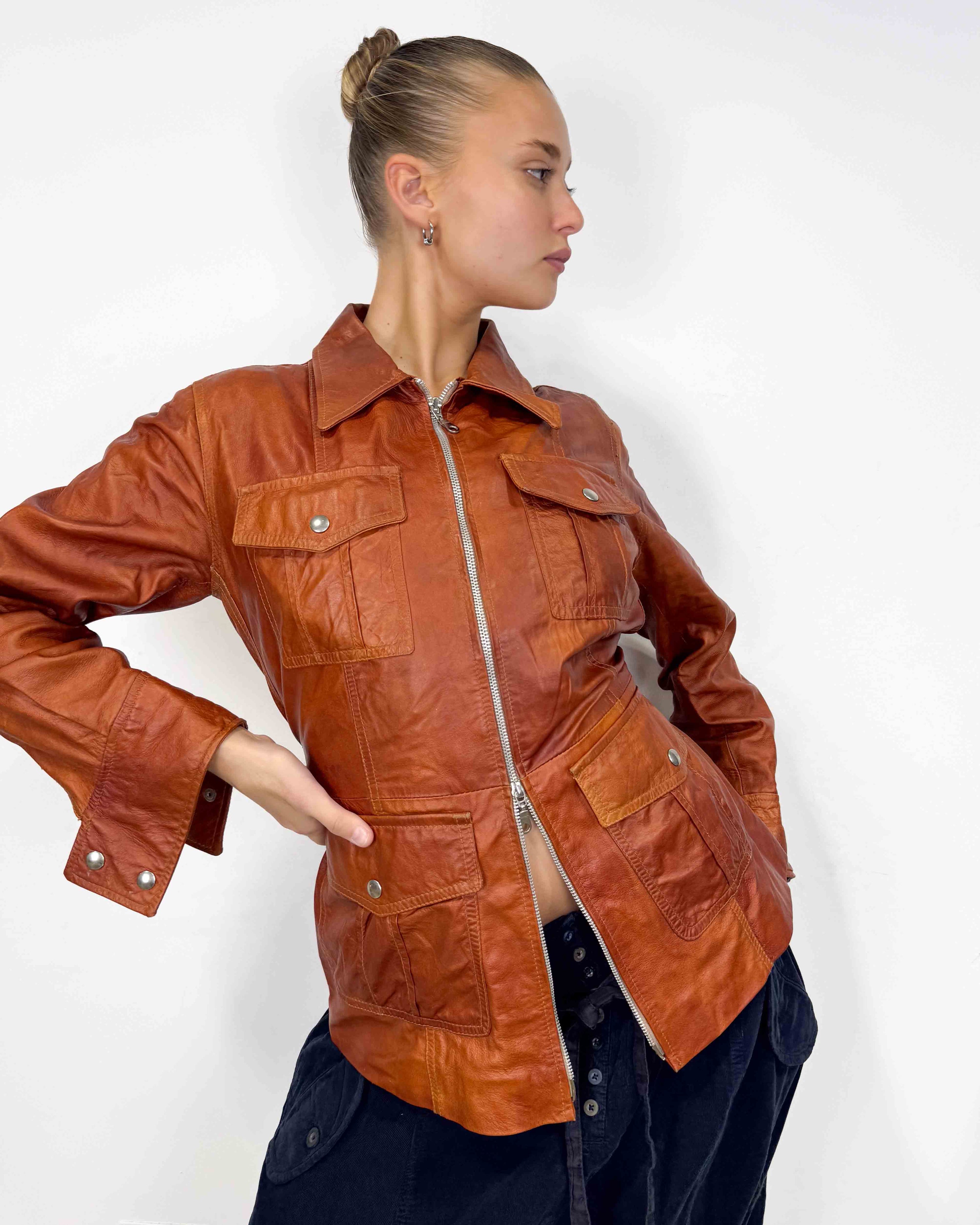 The fabiana leather jacket