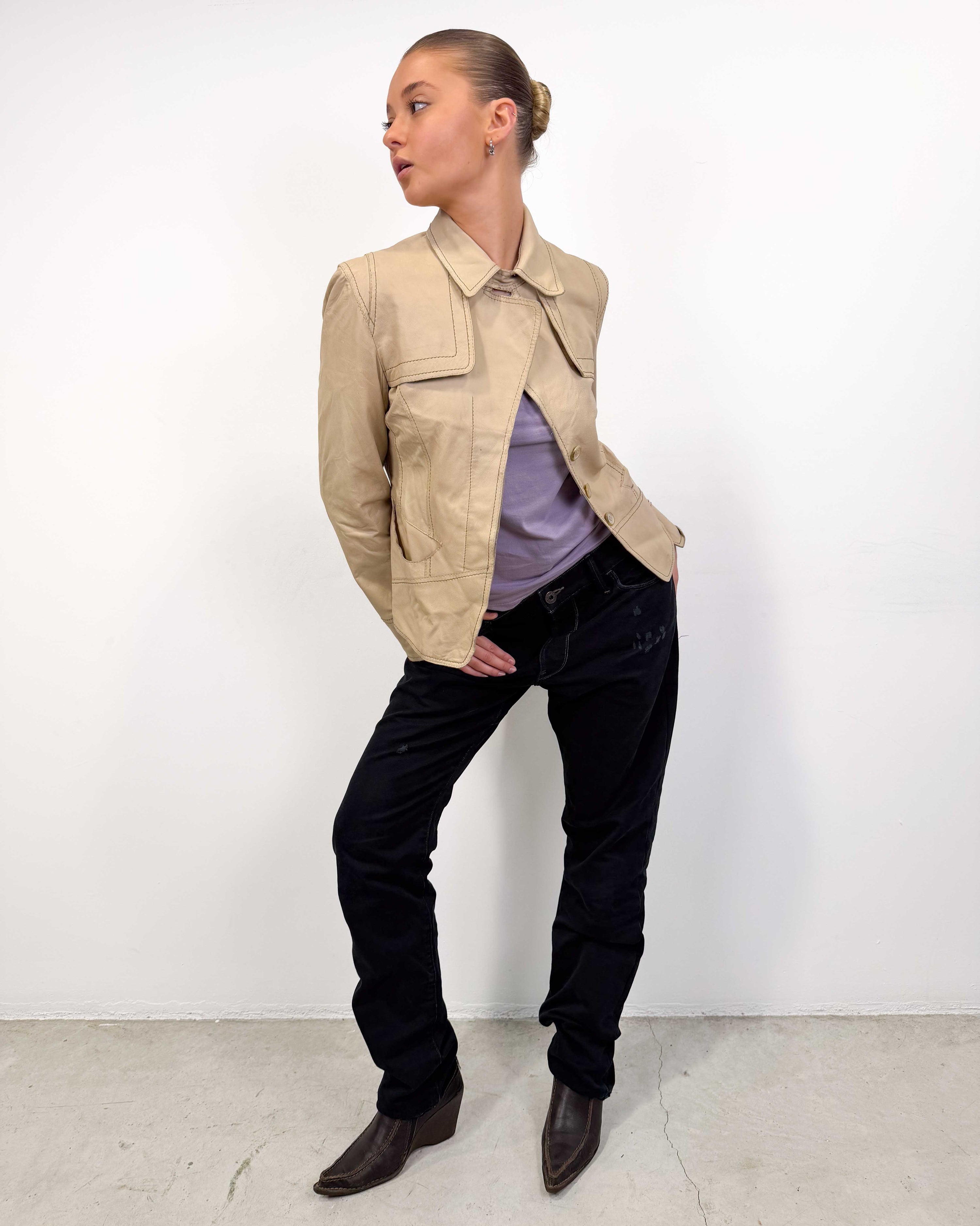 The hally leather jacket