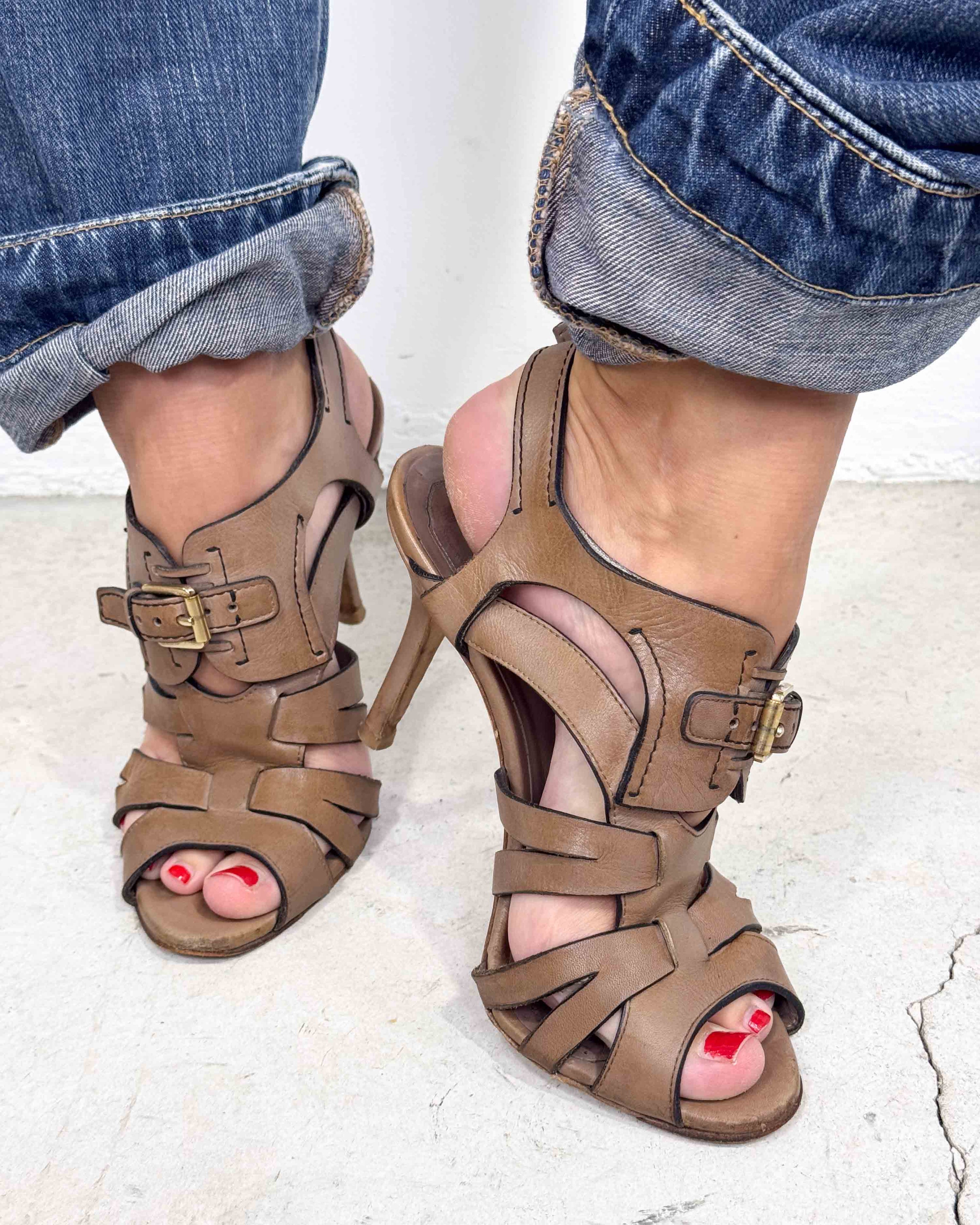 The delilah leather heels by christian dior