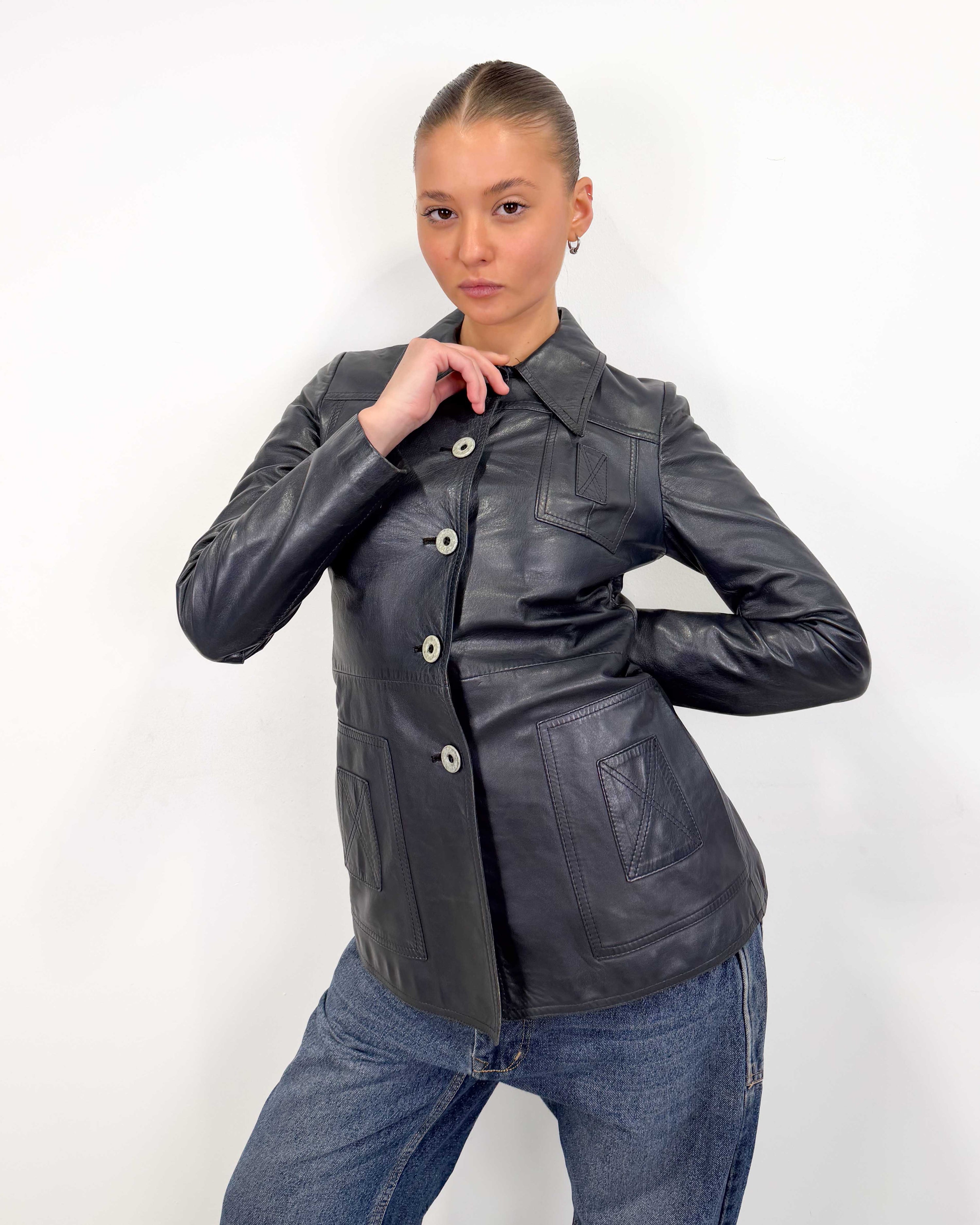 The dayanne leather jacket