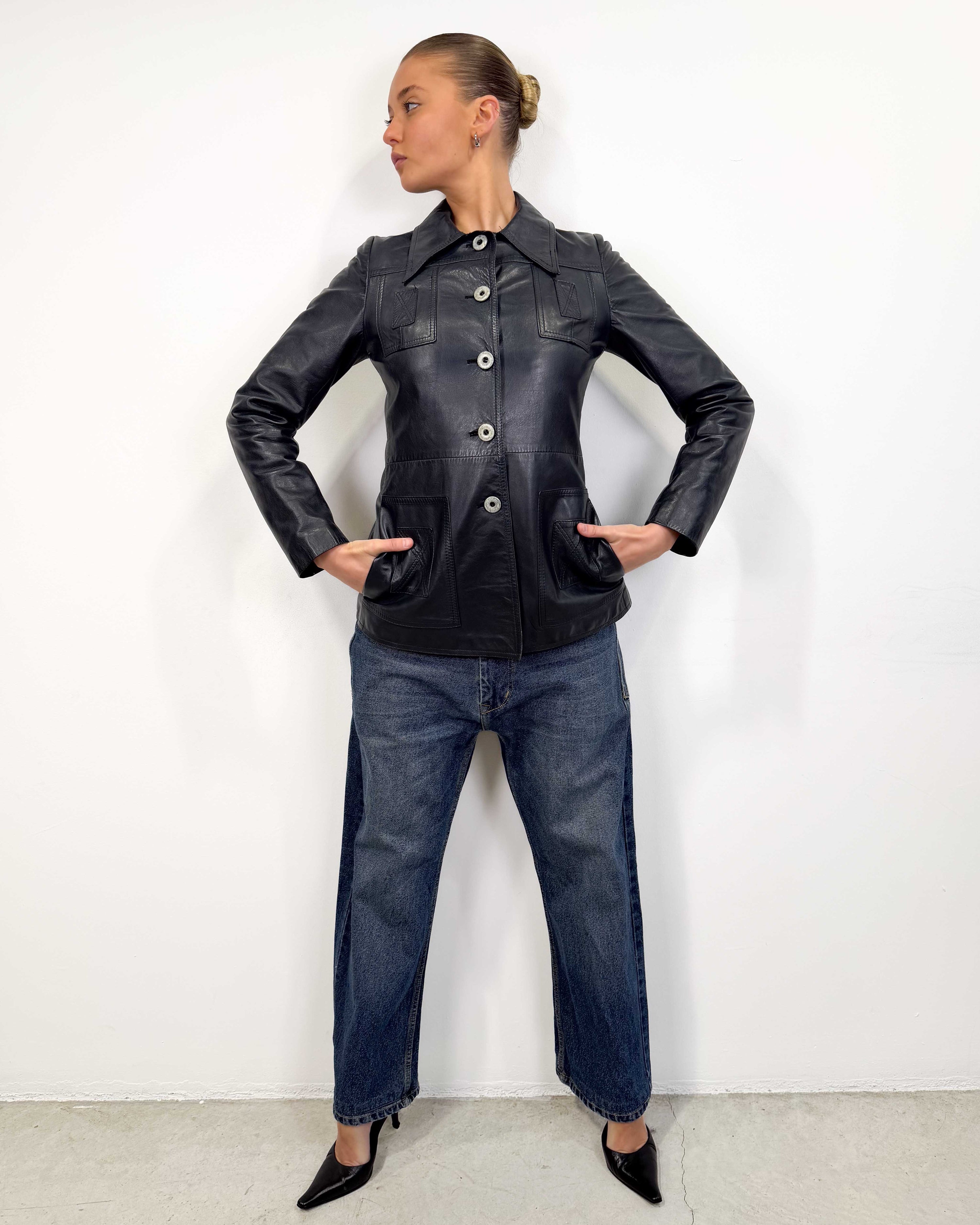 The dayanne leather jacket
