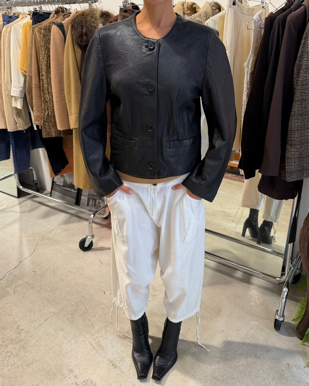 The lidia leather jacket