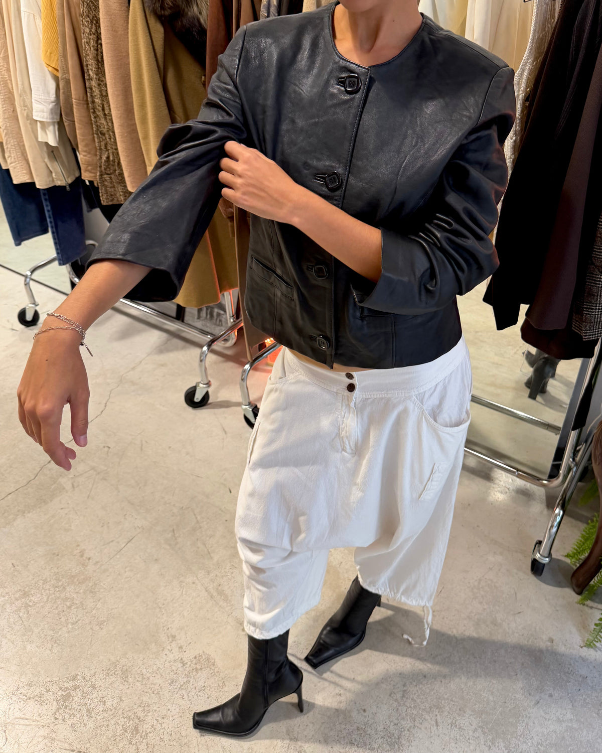The lidia leather jacket