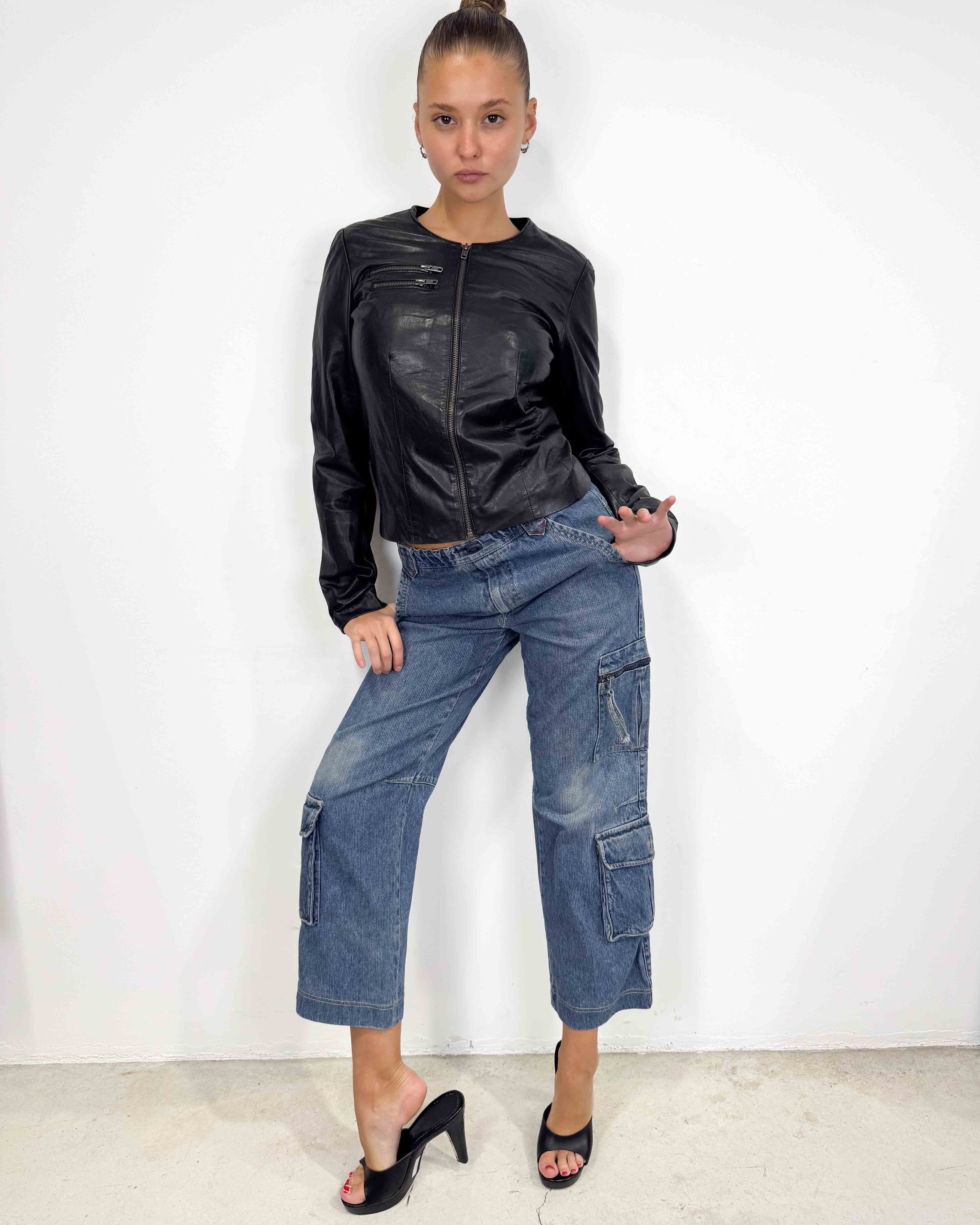 The fianny leather jacket