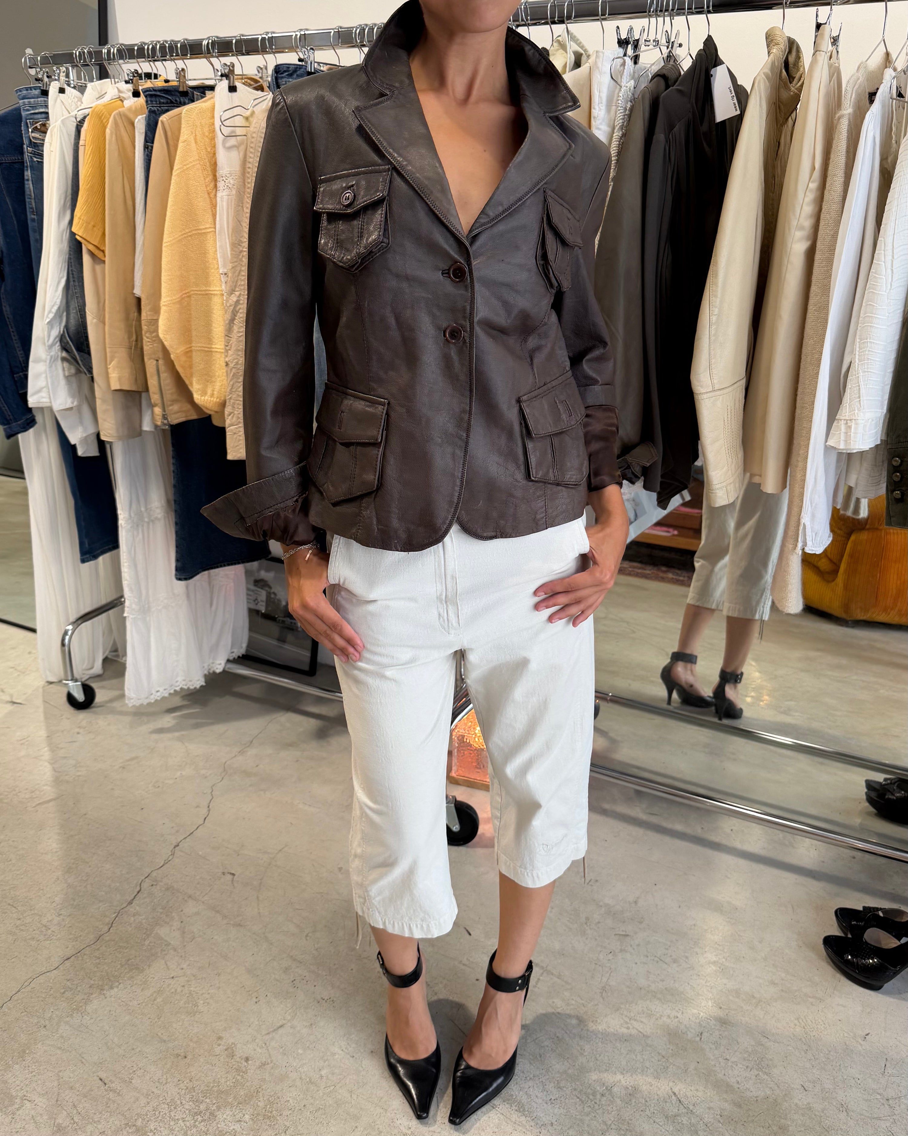 The emilia leather jacket