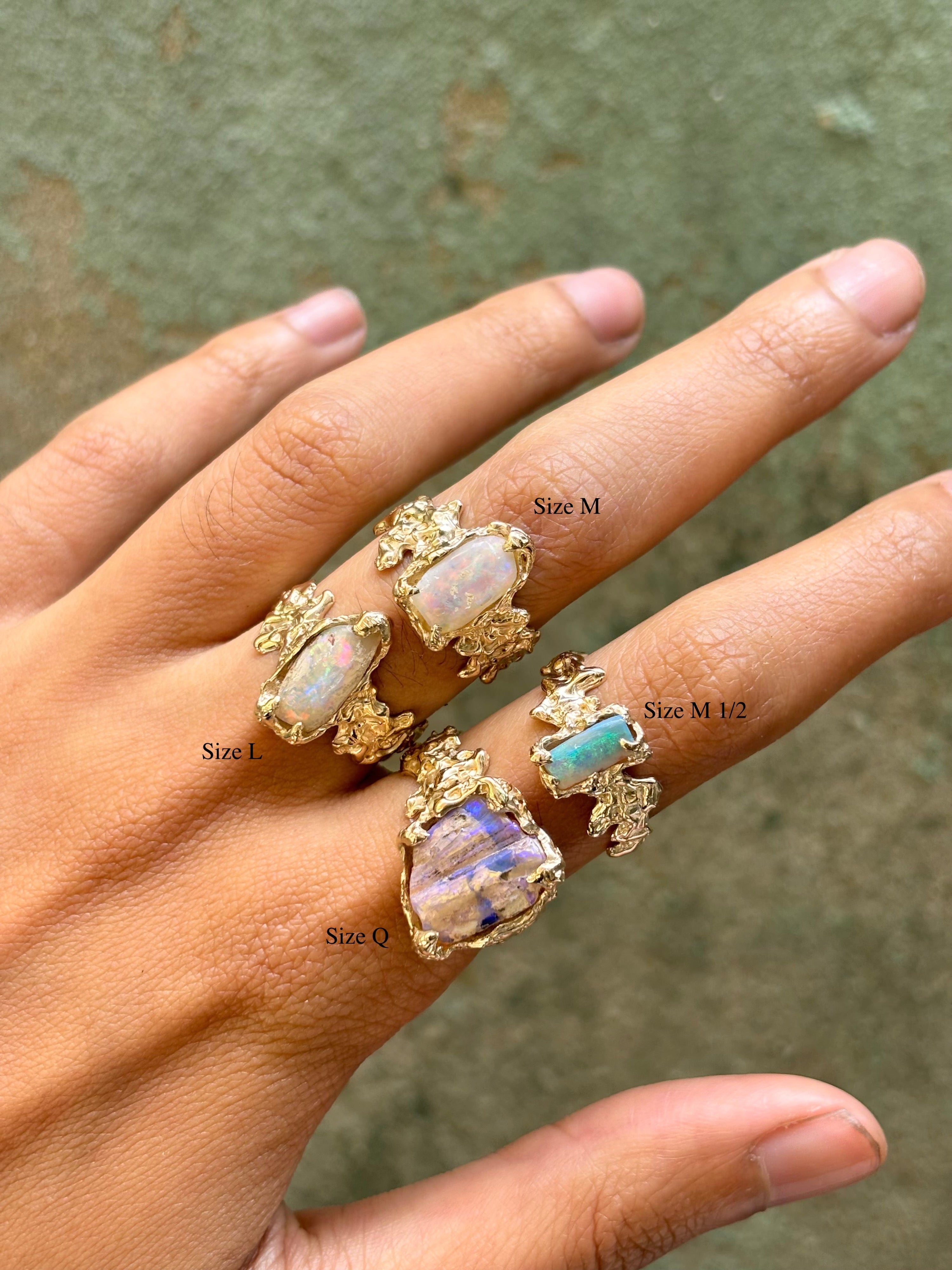 Serene ring - gold size l