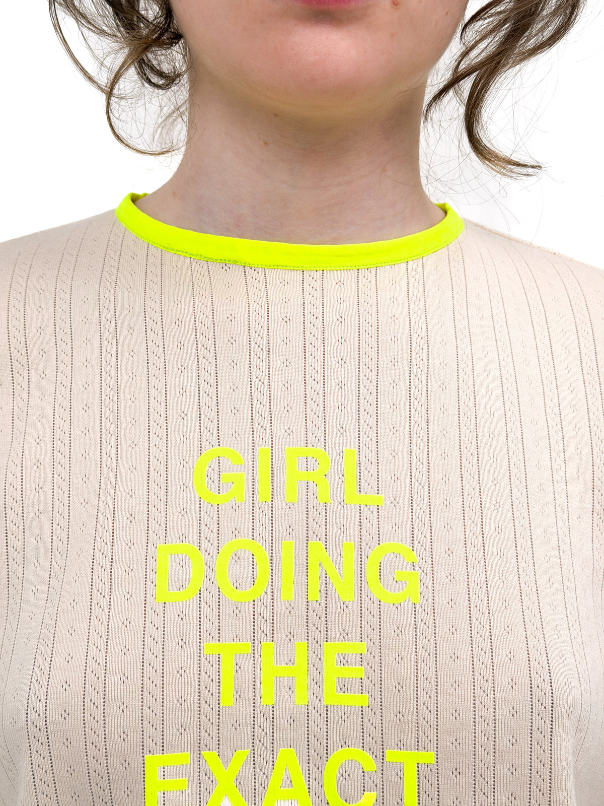Pointelle top ‘girl doing’