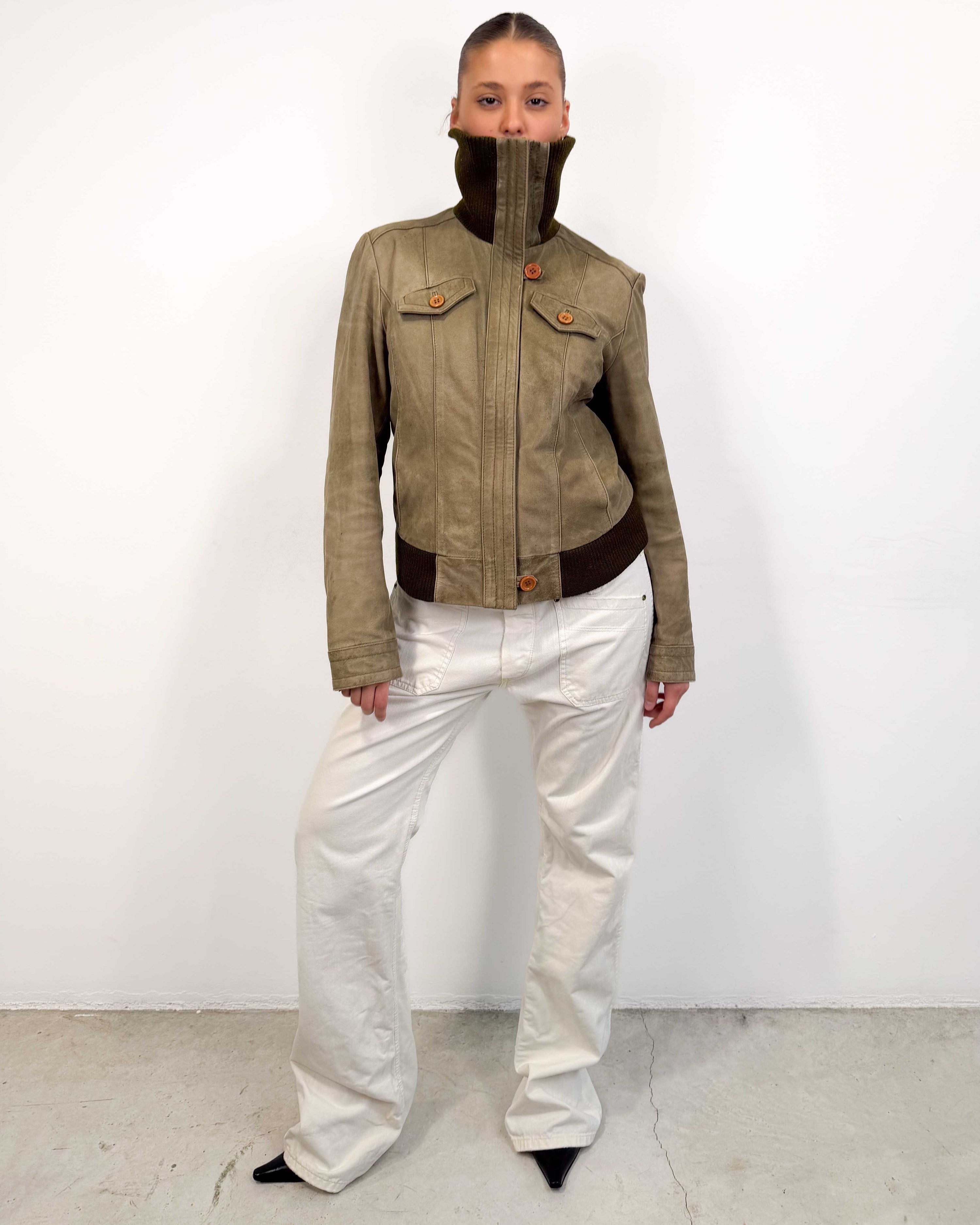 The allegra leather jacket